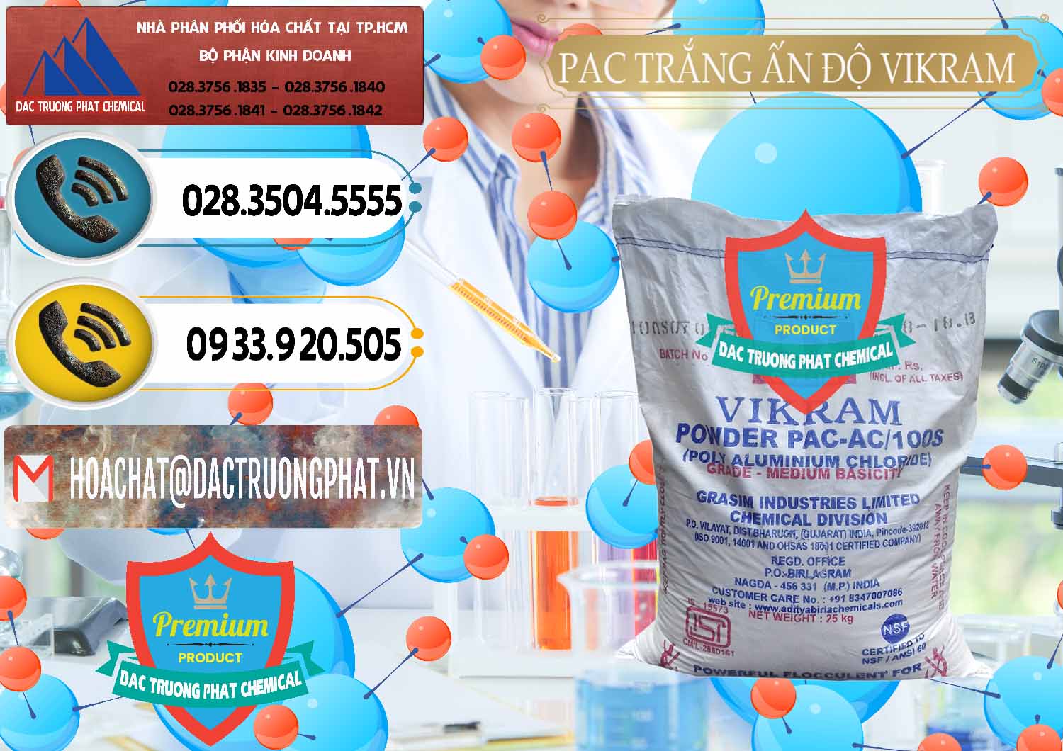 Đơn vị bán và cung ứng PAC - Polyaluminium Chloride Ấn Độ India Vikram - 0120 - Đơn vị cung cấp _ phân phối hóa chất tại TP.HCM - hoachatdetnhuom.vn