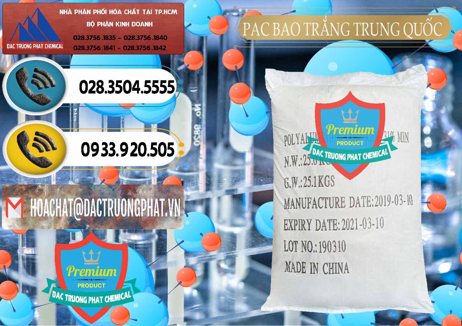 Nơi kinh doanh _ bán PAC - Polyaluminium Chloride Bao Trắng Trung Quốc China - 0108 - Đơn vị chuyên cung cấp _ kinh doanh hóa chất tại TP.HCM - hoachatdetnhuom.vn
