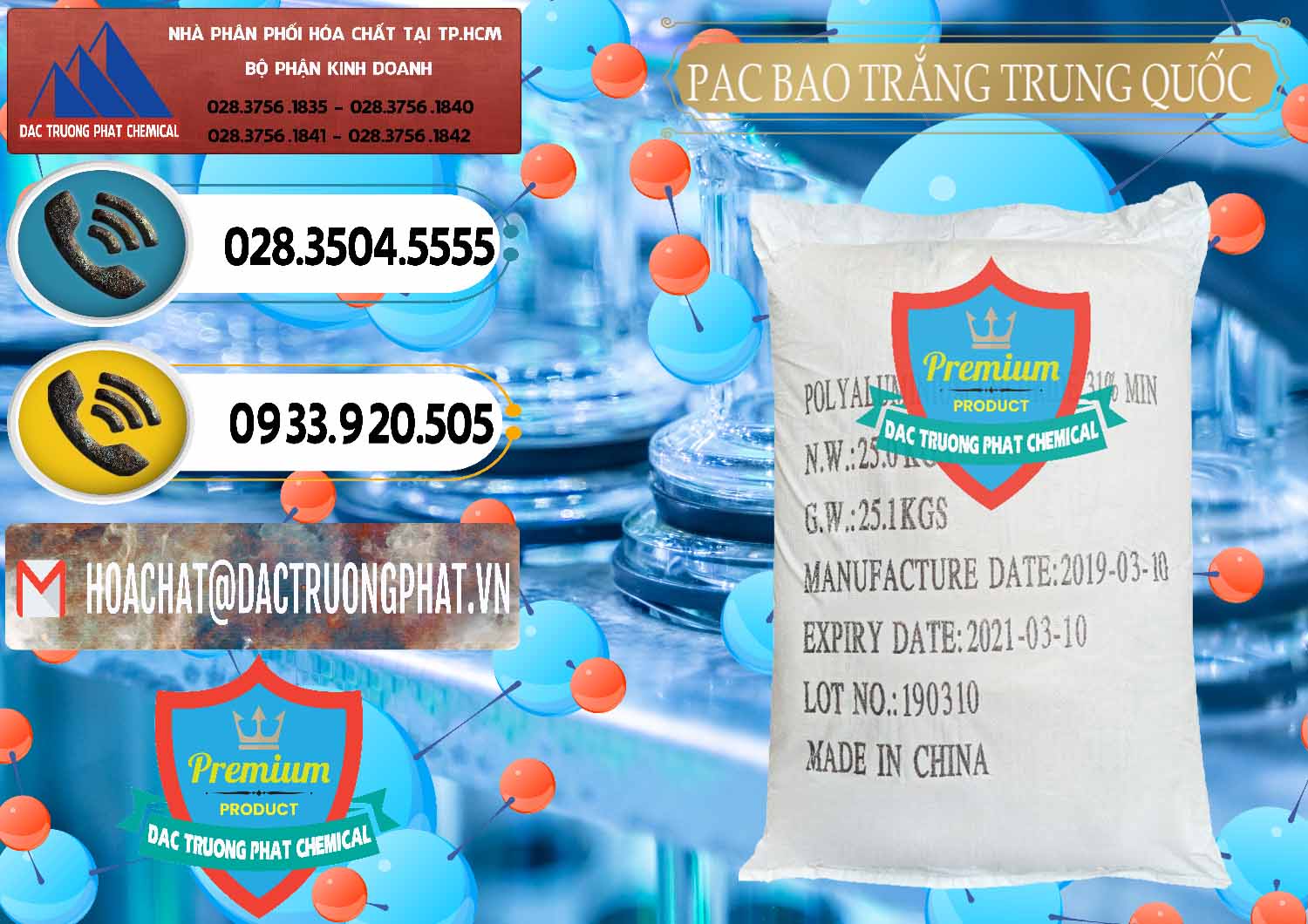 Chuyên kinh doanh & bán PAC - Polyaluminium Chloride Bao Trắng Trung Quốc China - 0108 - Cty chuyên phân phối _ bán hóa chất tại TP.HCM - hoachatdetnhuom.vn
