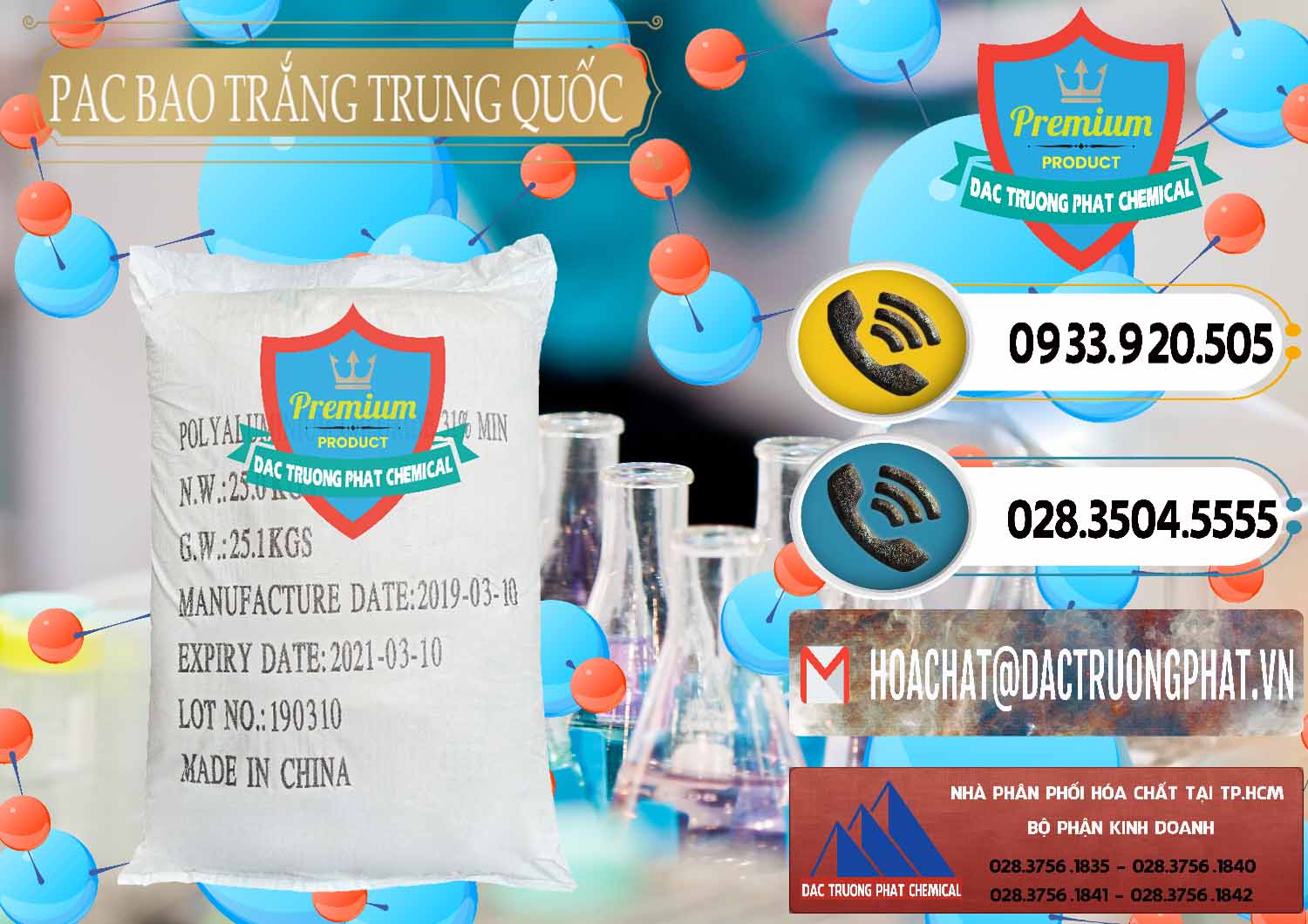 Đơn vị bán / phân phối PAC - PAC Chất Tạo Bông Bột Bao Trắng Trung Quốc China tại Đồng Nai Công ty chuyên phân phối _ bán PAC - Polyaluminium Chloride Bao Trắng Trung Quốc China - 0108 - Công ty bán và cung cấp hóa chất tại TP.HCM - hoachatdetnhuom.vn