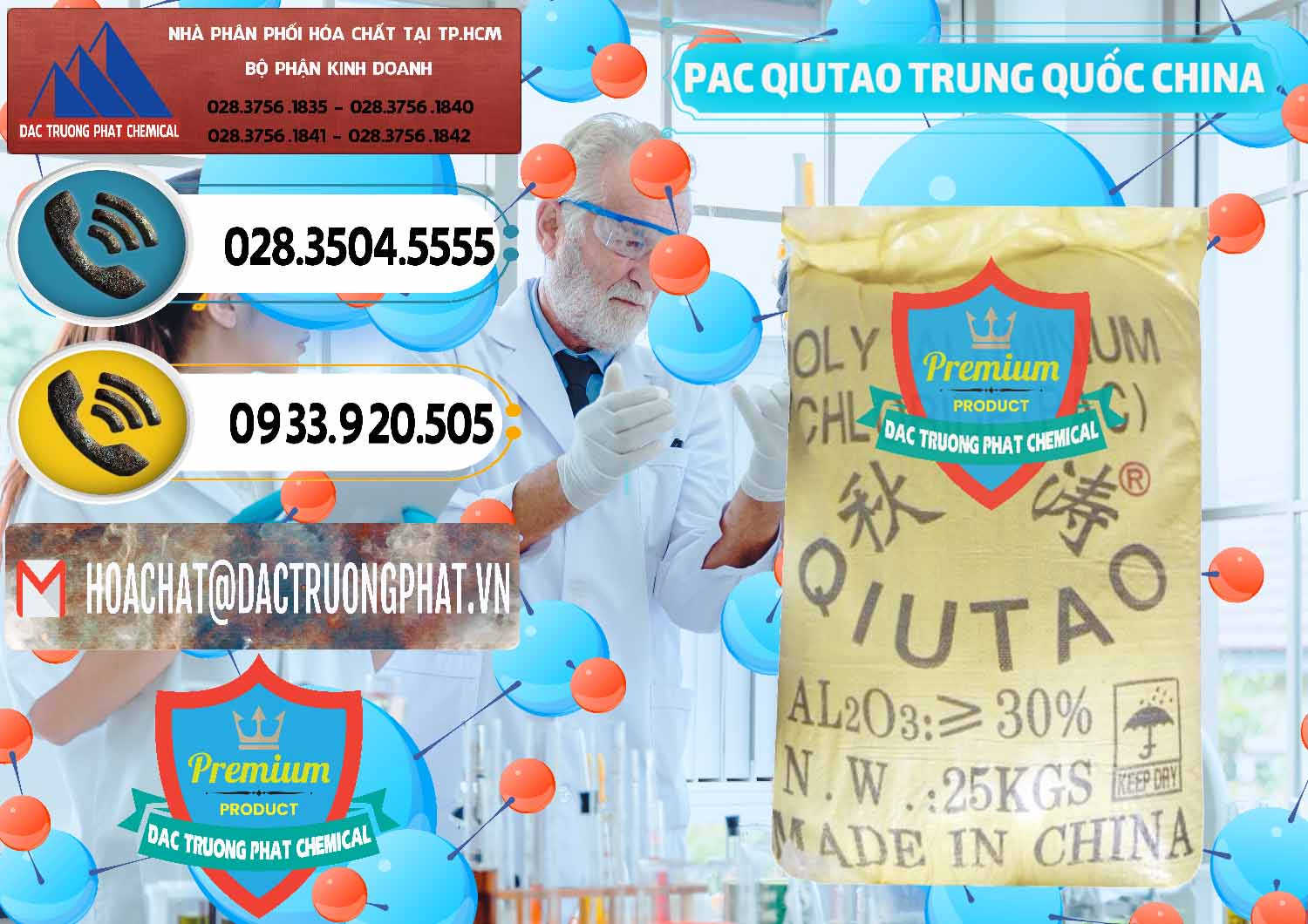 Chuyên bán - cung ứng PAC - Polyaluminium Chloride Qiutao Trung Quốc China - 0267 - Cty cung cấp & phân phối hóa chất tại TP.HCM - hoachatdetnhuom.vn