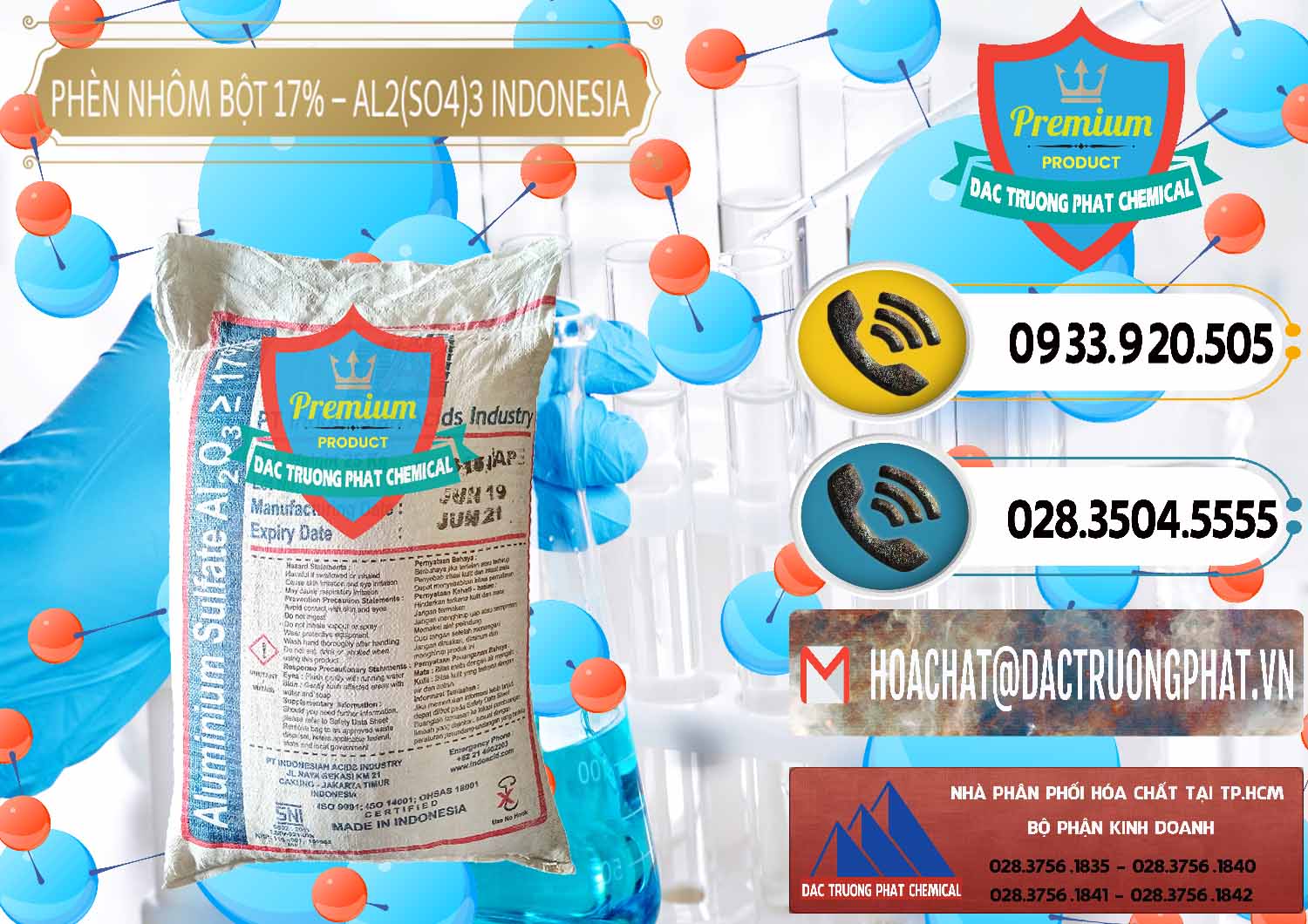 Cty chuyên cung cấp ( bán ) Phèn Nhôm Bột - Al2(SO4)3 17% bao 25kg Indonesia - 0114 - Nhà phân phối & cung ứng hóa chất tại TP.HCM - hoachatdetnhuom.vn