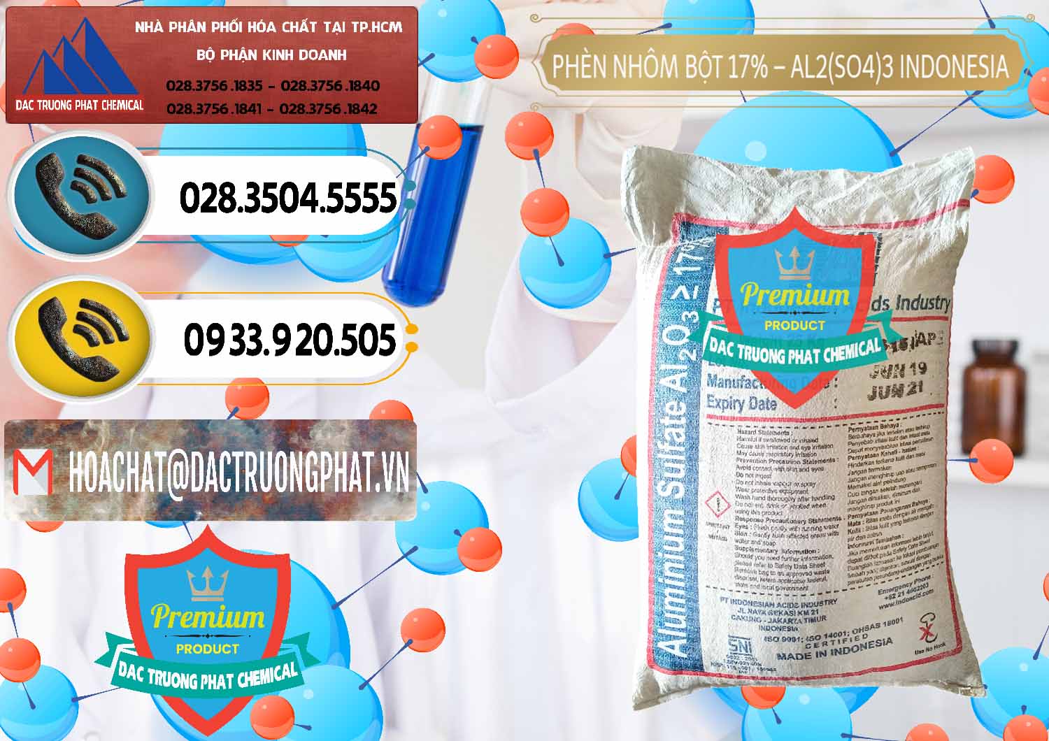 Công ty chuyên bán ( cung ứng ) Phèn Nhôm Bột - Al2(SO4)3 17% bao 25kg Indonesia - 0114 - Công ty phân phối ( bán ) hóa chất tại TP.HCM - hoachatdetnhuom.vn