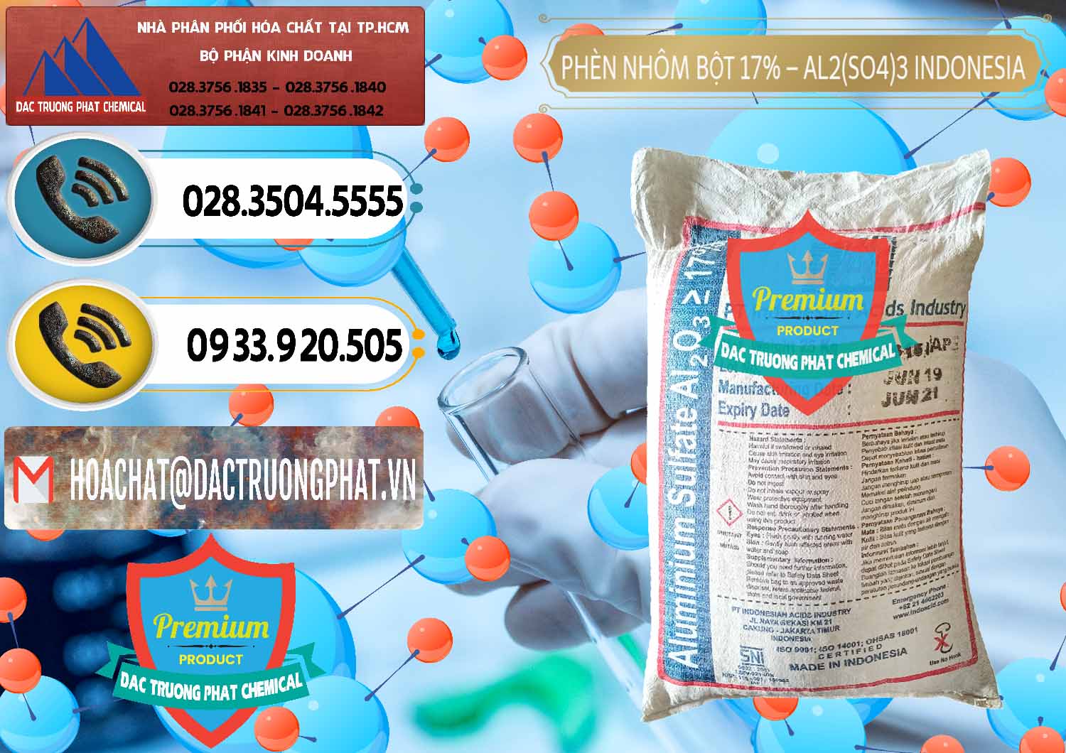 Chuyên nhập khẩu - bán Phèn Nhôm Bột - Al2(SO4)3 17% bao 25kg Indonesia - 0114 - Công ty chuyên kinh doanh _ cung cấp hóa chất tại TP.HCM - hoachatdetnhuom.vn