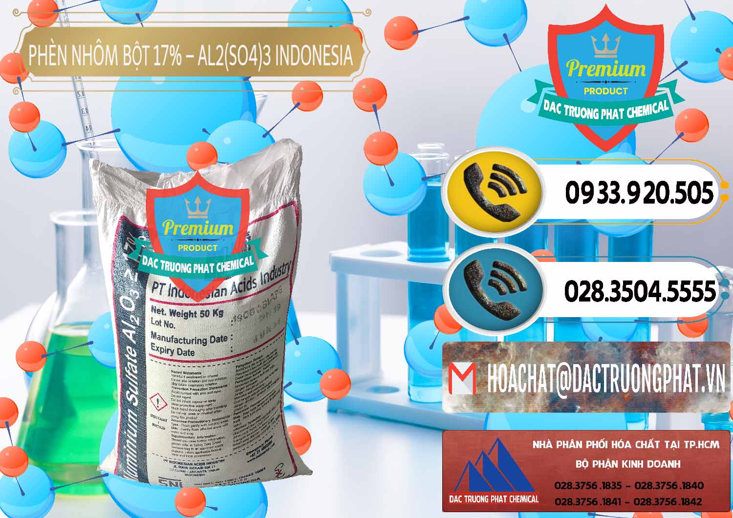 Cty bán và cung ứng Phèn Nhôm Bột - Al2(SO4)3 17% bao 50kg Indonesia - 0112 - Nơi chuyên kinh doanh & cung cấp hóa chất tại TP.HCM - hoachatdetnhuom.vn