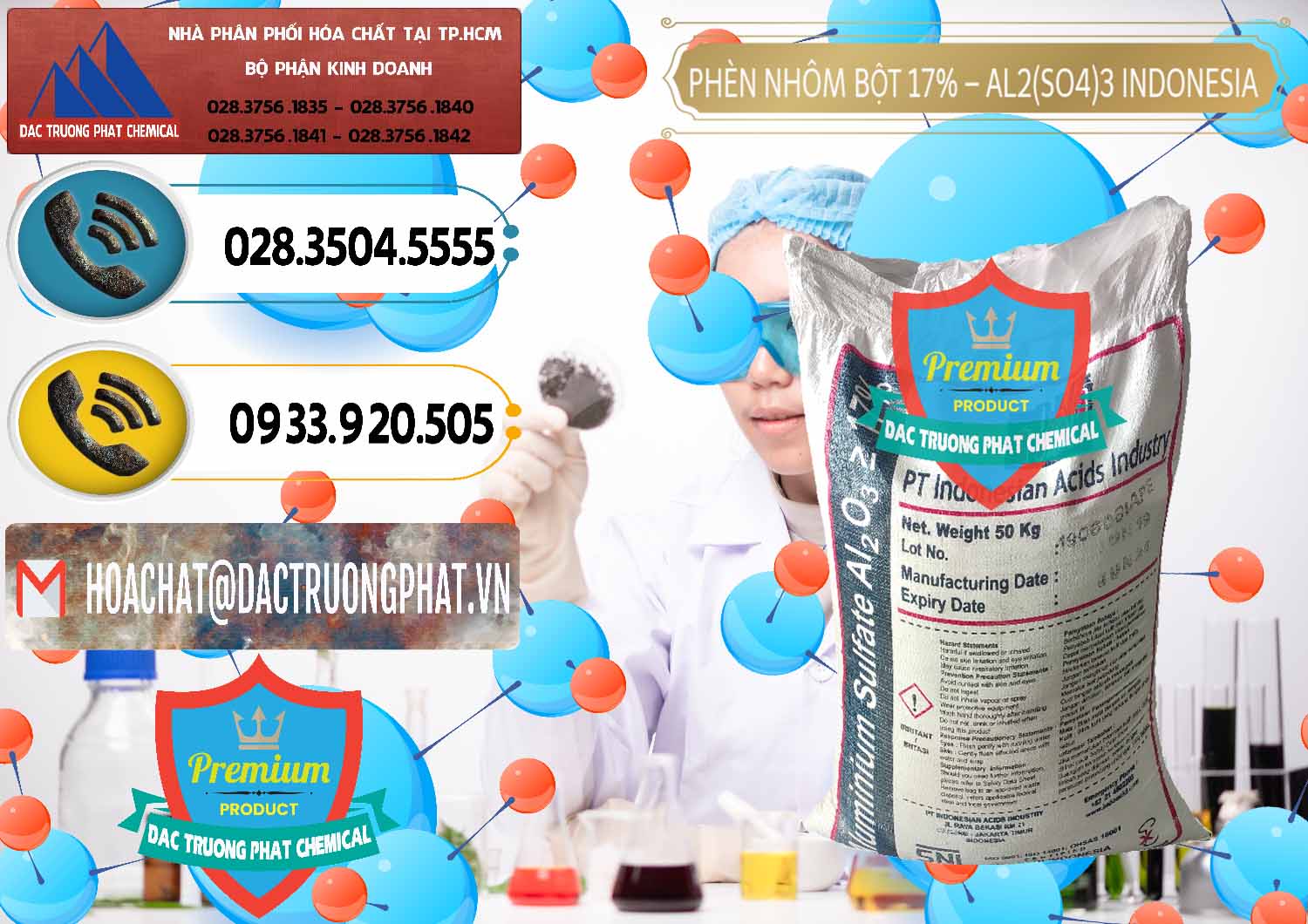 Nơi chuyên cung cấp _ bán Phèn Nhôm Bột - Al2(SO4)3 17% bao 50kg Indonesia - 0112 - Đơn vị chuyên nhập khẩu & phân phối hóa chất tại TP.HCM - hoachatdetnhuom.vn
