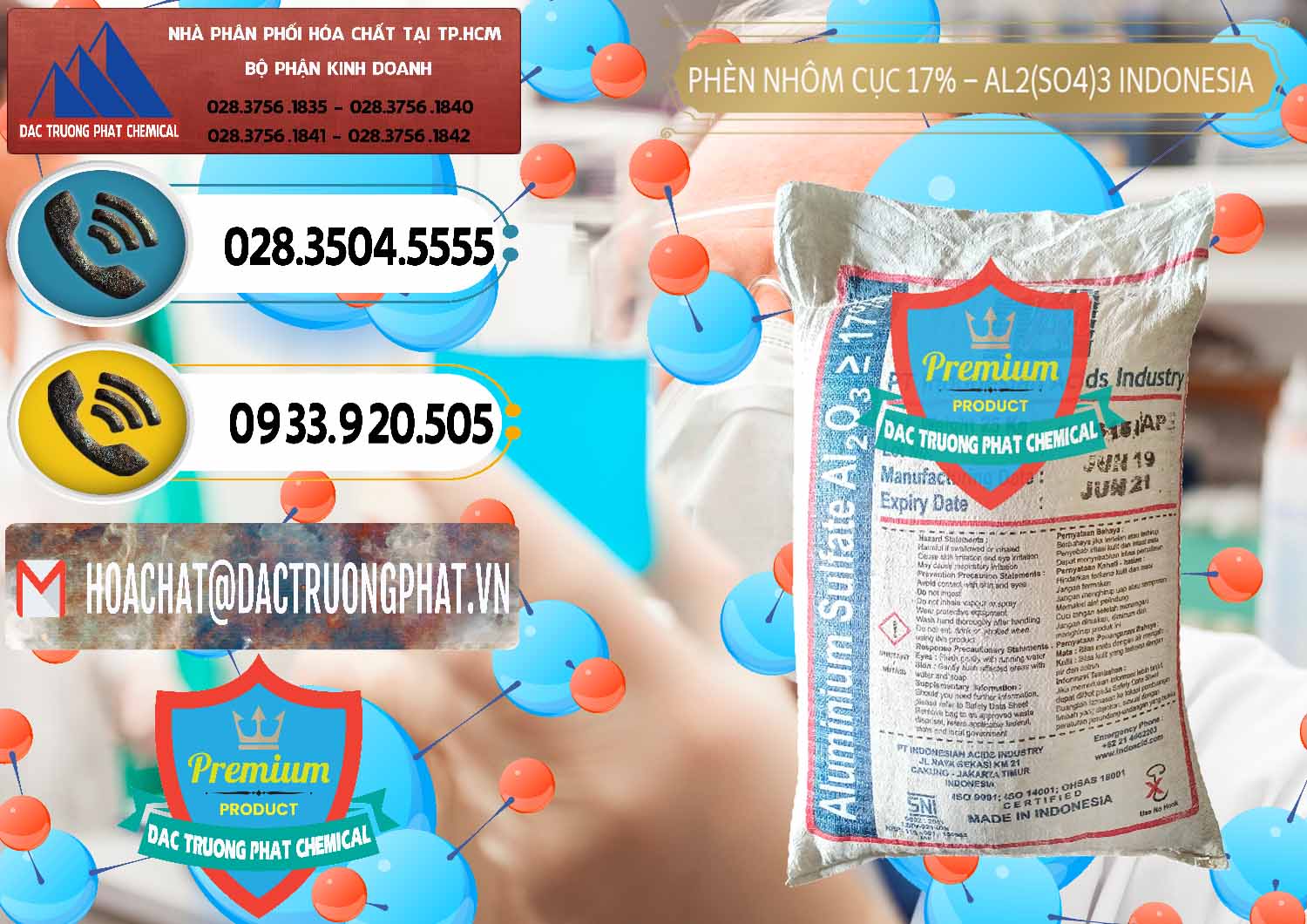 Nơi chuyên phân phối & bán Phèn Nhôm Cục - Al2(SO4)3 17% bao 25kg Indonesia - 0115 - Chuyên cung cấp _ kinh doanh hóa chất tại TP.HCM - hoachatdetnhuom.vn