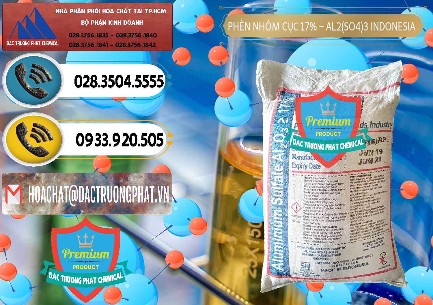 Đơn vị chuyên phân phối & bán Phèn Nhôm Cục - Al2(SO4)3 17% bao 25kg Indonesia - 0115 - Cung cấp hóa chất tại TP.HCM - hoachatdetnhuom.vn