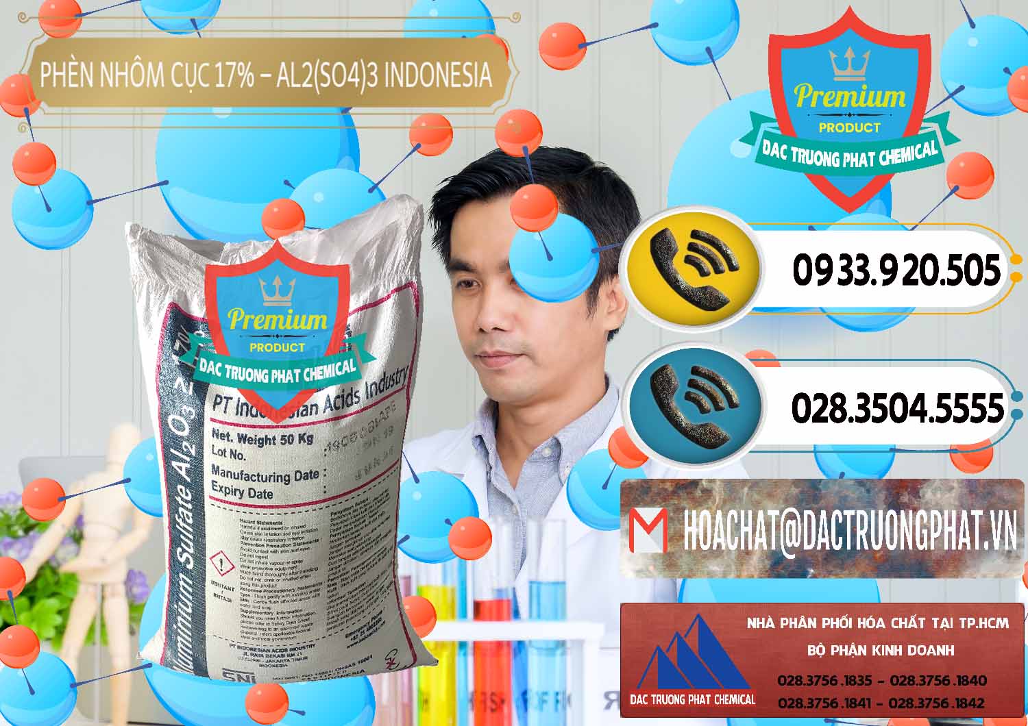 Cty bán _ cung cấp Phèn Nhôm Cục - Al2(SO4)3 17% bao 50kg Indonesia - 0113 - Nơi cung cấp - phân phối hóa chất tại TP.HCM - hoachatdetnhuom.vn