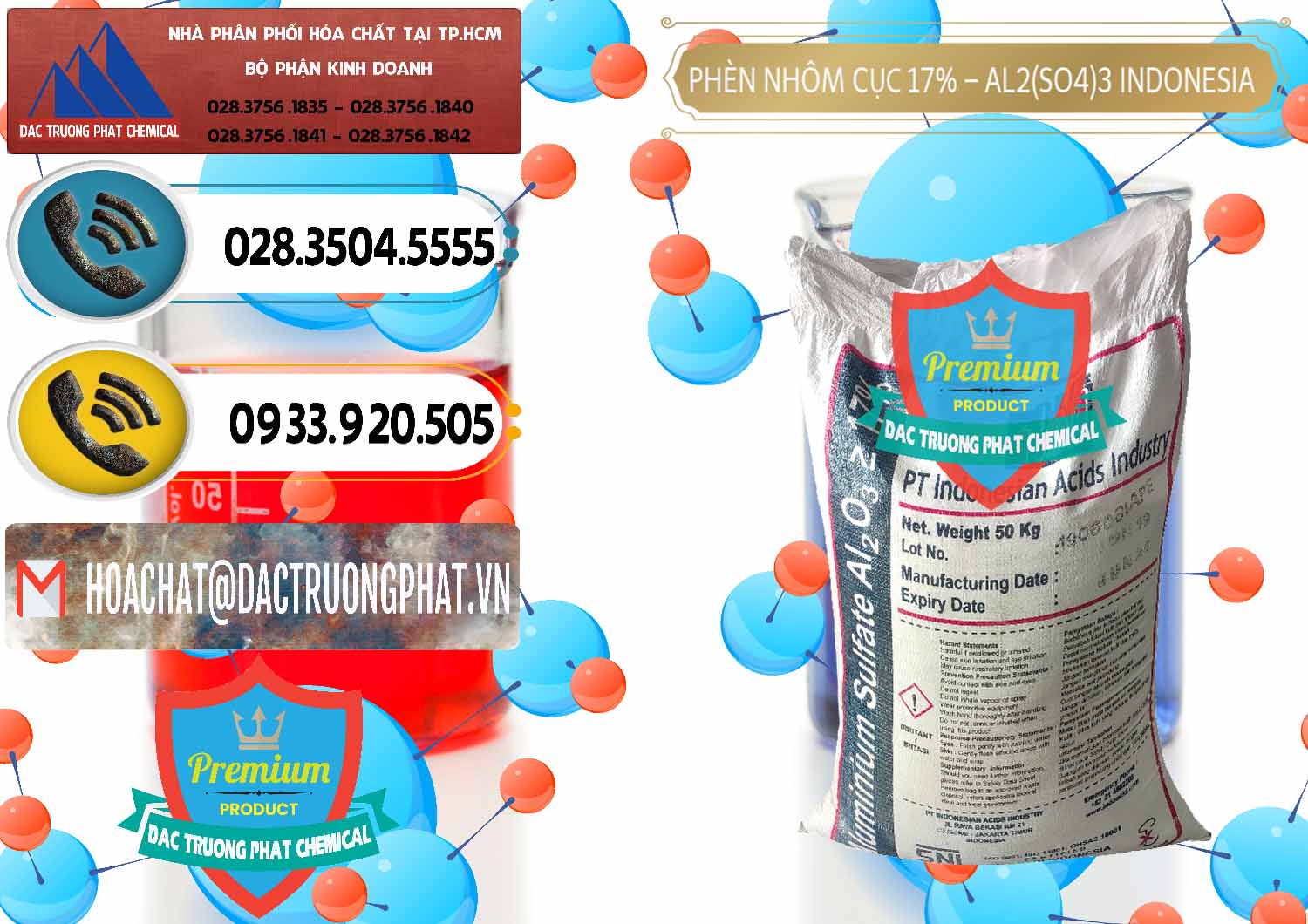 Nơi bán - cung ứng Phèn Nhôm Cục - Al2(SO4)3 17% bao 50kg Indonesia - 0113 - Công ty chuyên nhập khẩu ( phân phối ) hóa chất tại TP.HCM - hoachatdetnhuom.vn
