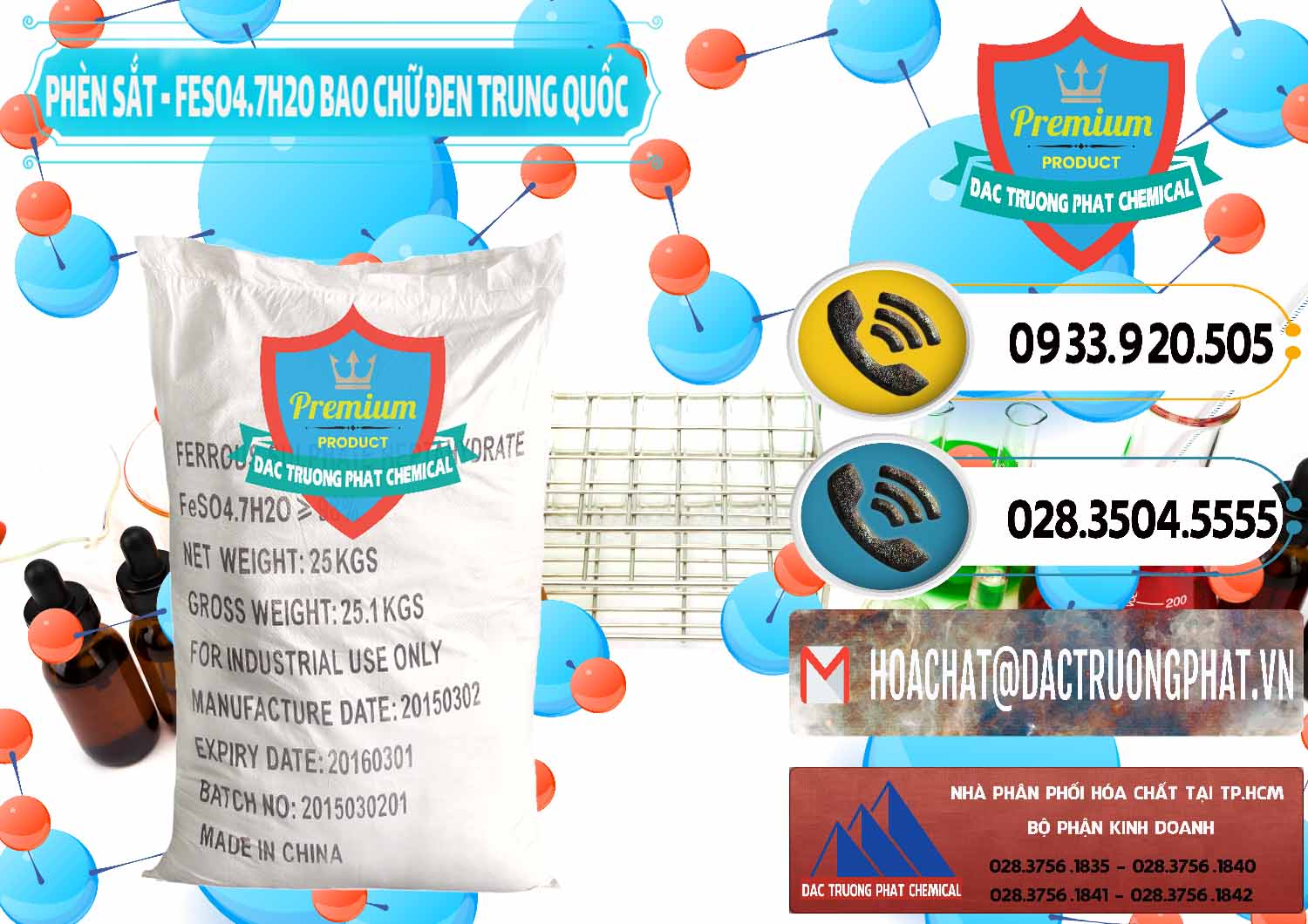 Cty phân phối và bán Phèn Sắt - FeSO4.7H2O Bao Chữ Đen Trung Quốc China - 0234 - Cung cấp & nhập khẩu hóa chất tại TP.HCM - hoachatdetnhuom.vn