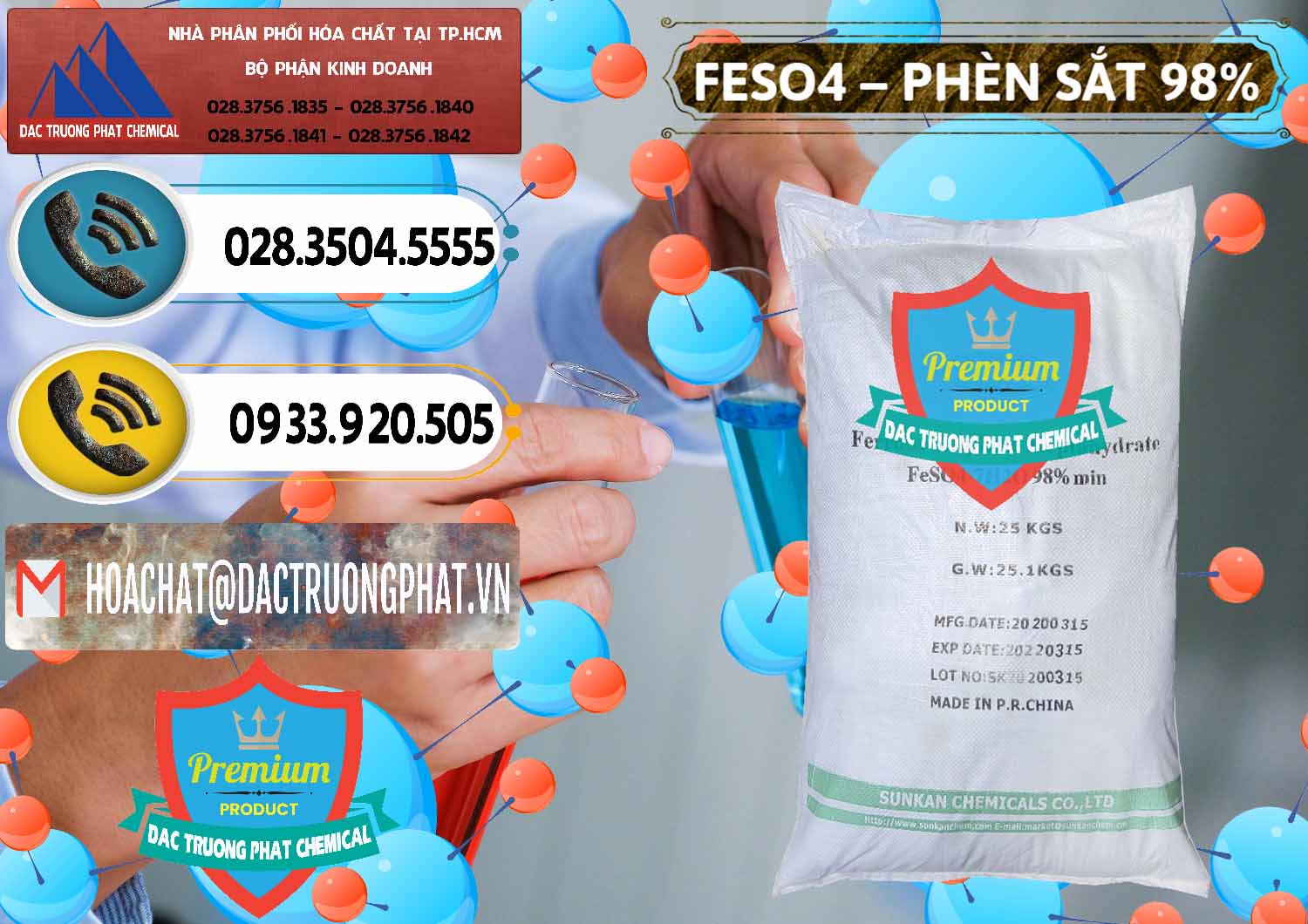 Cty bán - phân phối Phèn Sắt - FeSO4.7H2O 98% Sunkan Trung Quốc China - 0116 - Nhà cung cấp ( kinh doanh ) hóa chất tại TP.HCM - hoachatdetnhuom.vn