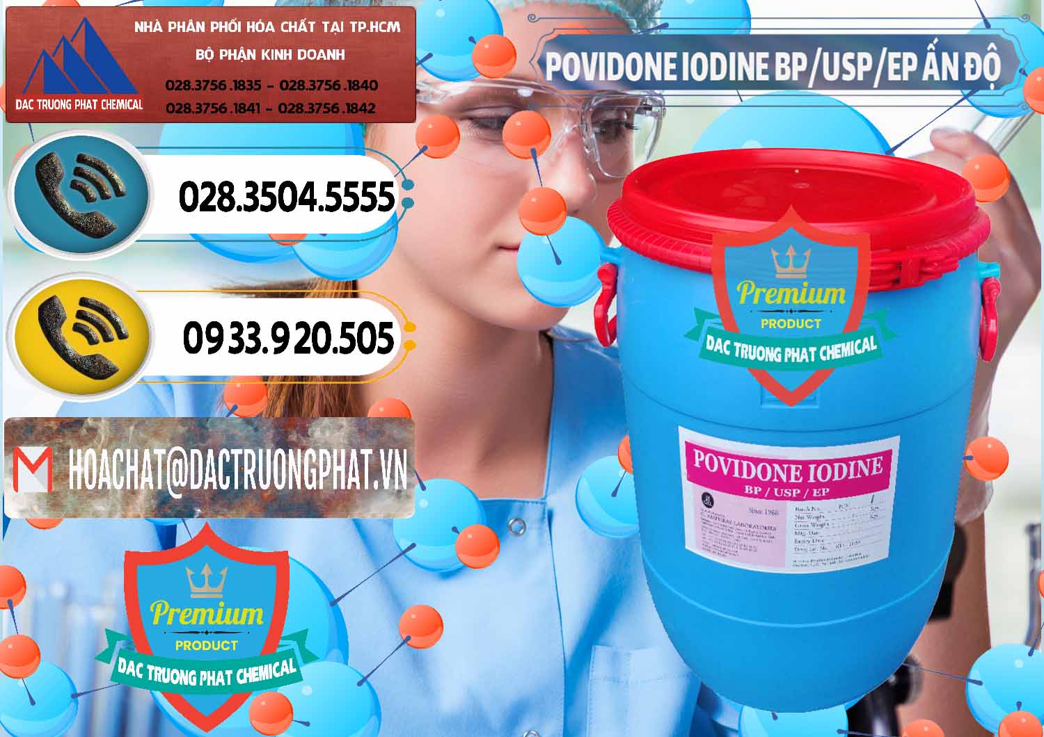 Nơi bán - cung cấp Povidone Iodine BP USP EP Ấn Độ India - 0318 - Nơi bán ( cung cấp ) hóa chất tại TP.HCM - hoachatdetnhuom.vn