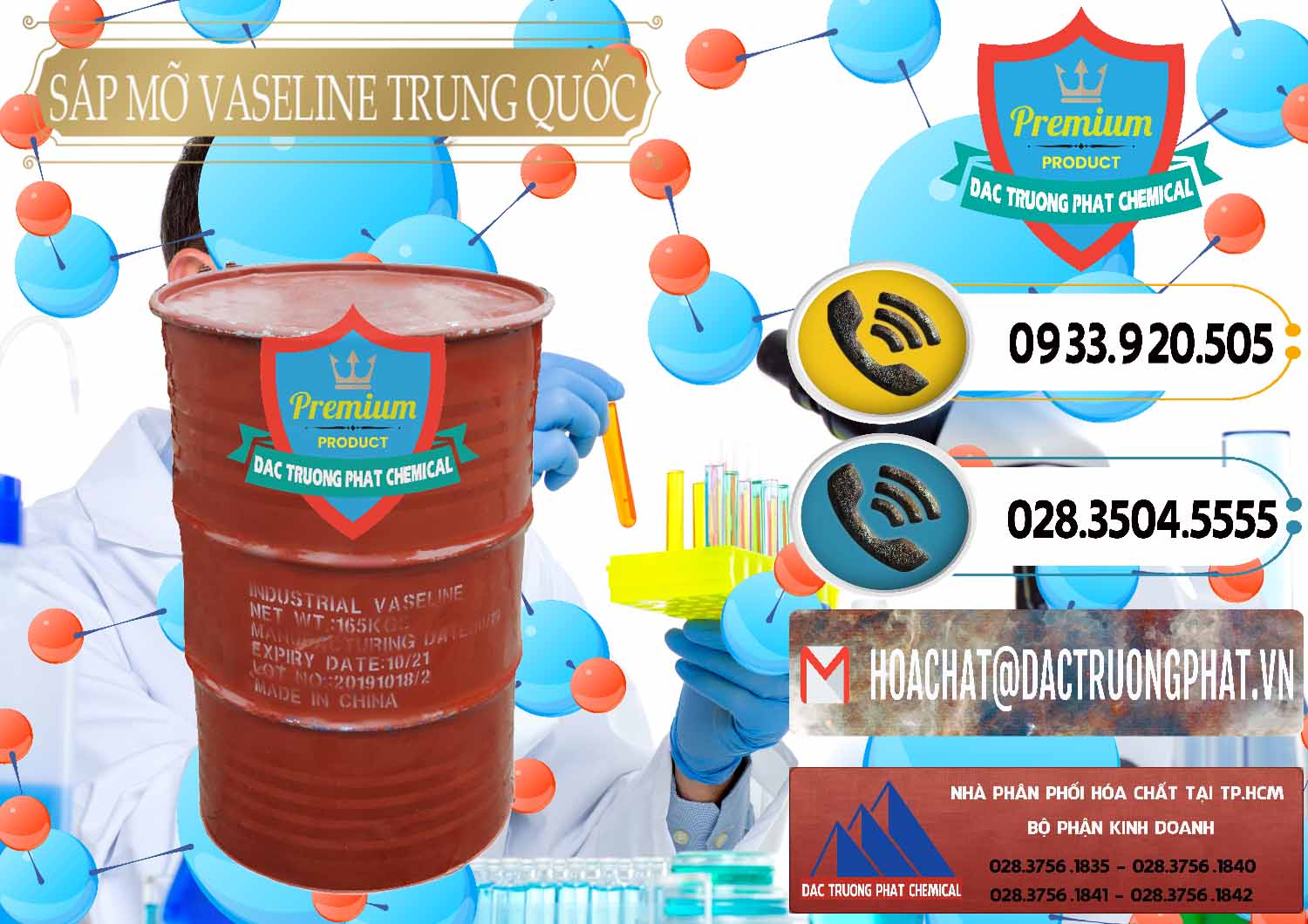 Công ty chuyên bán _ cung cấp Sáp Mỡ Vaseline Trung Quốc China - 0122 - Cty chuyên phân phối và nhập khẩu hóa chất tại TP.HCM - hoachatdetnhuom.vn