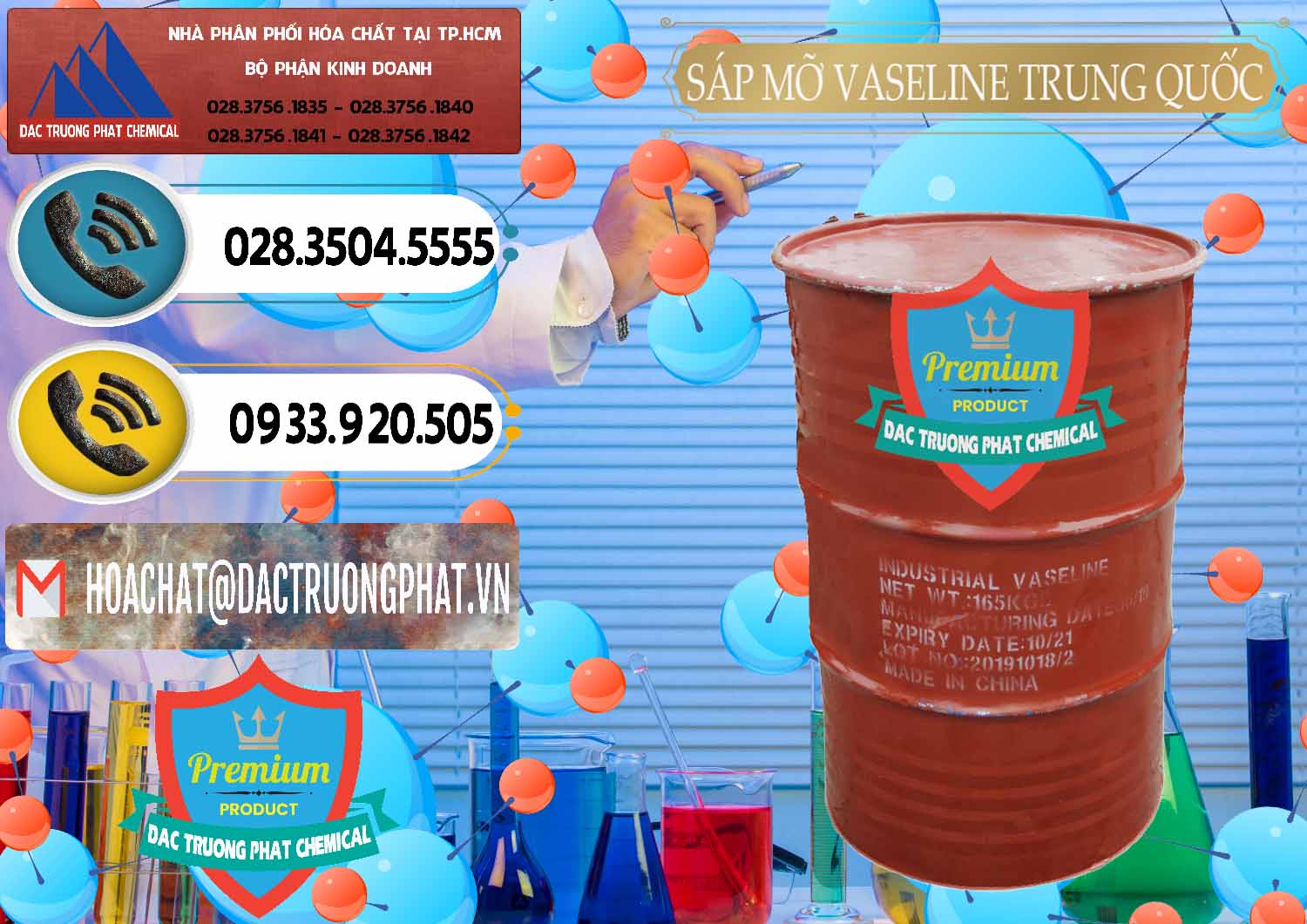 Nơi bán và phân phối Sáp Mỡ Vaseline Trung Quốc China - 0122 - Cty phân phối & cung cấp hóa chất tại TP.HCM - hoachatdetnhuom.vn