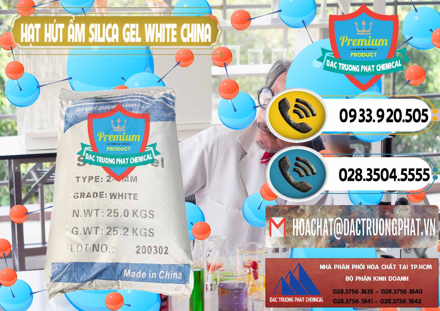 Cty chuyên phân phối _ bán Hạt Hút Ẩm Silica Gel White Trung Quốc China - 0297 - Cty kinh doanh - phân phối hóa chất tại TP.HCM - hoachatdetnhuom.vn
