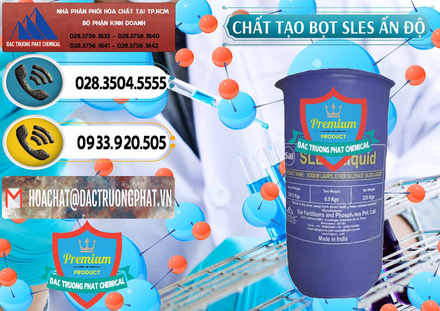 Công ty bán - cung ứng Chất Tạo Bọt Sles - Sodium Lauryl Ether Sulphate Ấn Độ India - 0333 - Cung cấp & kinh doanh hóa chất tại TP.HCM - hoachatdetnhuom.vn