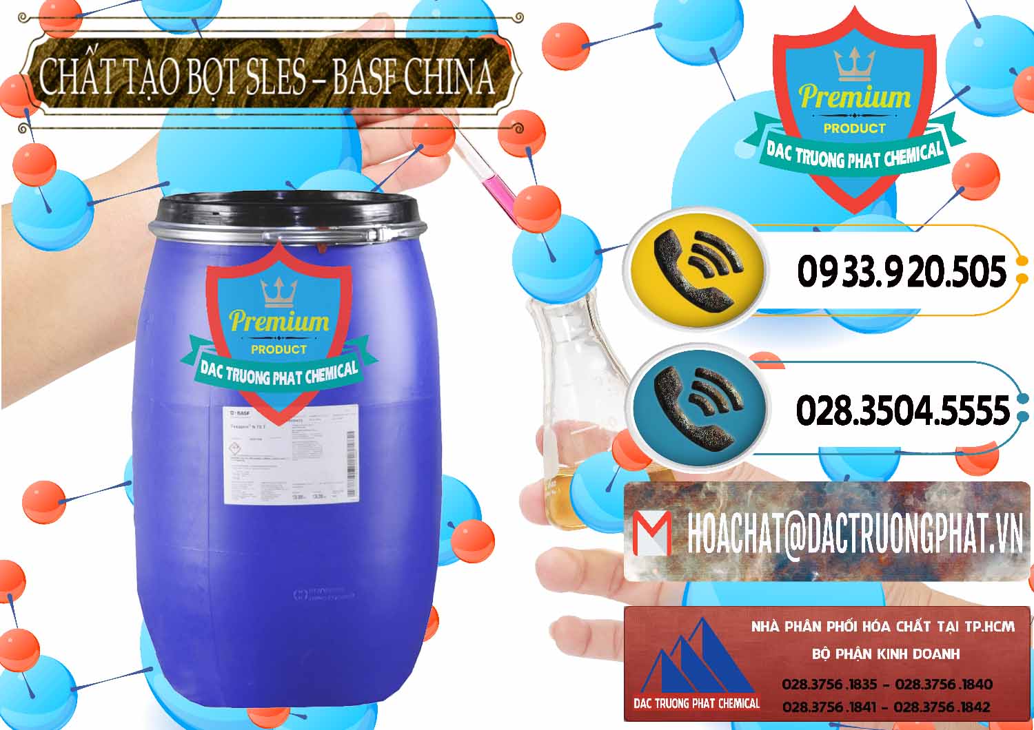 Chuyên cung ứng _ bán Chất Tạo Bọt Sles - Sodium Lauryl Ether Sulphate BASF Trung Quốc China - 0332 - Đơn vị chuyên cung cấp & nhập khẩu hóa chất tại TP.HCM - hoachatdetnhuom.vn