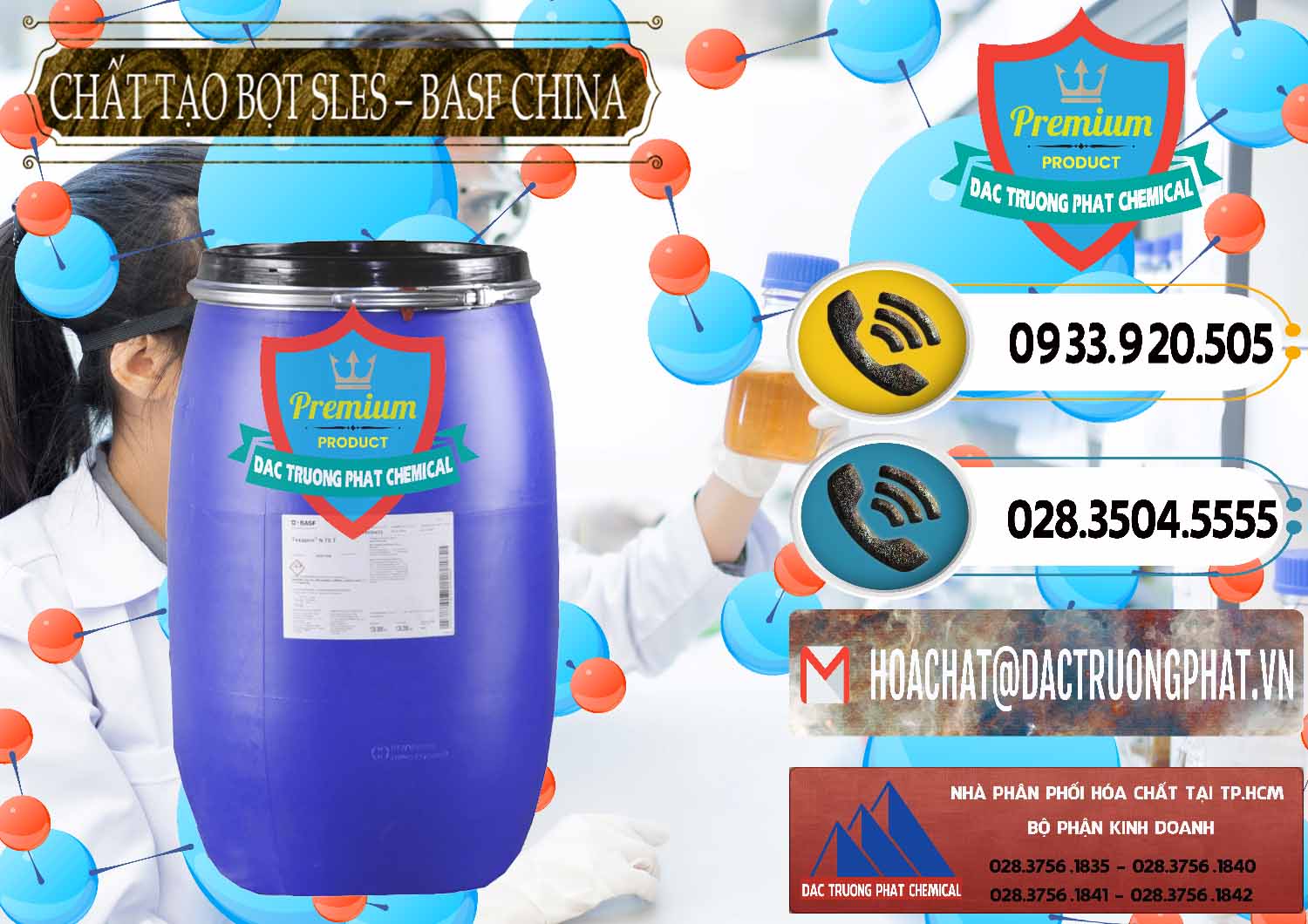 Nhà phân phối & bán Chất Tạo Bọt Sles - Sodium Lauryl Ether Sulphate BASF Trung Quốc China - 0332 - Công ty cung cấp - bán hóa chất tại TP.HCM - hoachatdetnhuom.vn