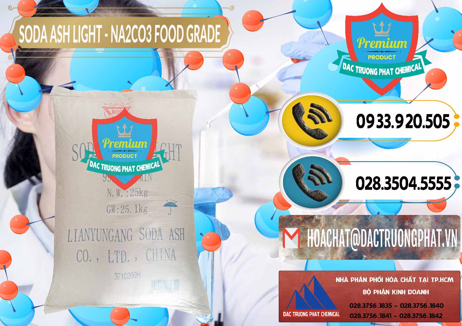 Bán Soda Ash Light – NA2CO3 Food Grade Trung Quốc China - 0127 - Công ty kinh doanh ( phân phối ) hóa chất tại TP.HCM - hoachatdetnhuom.vn