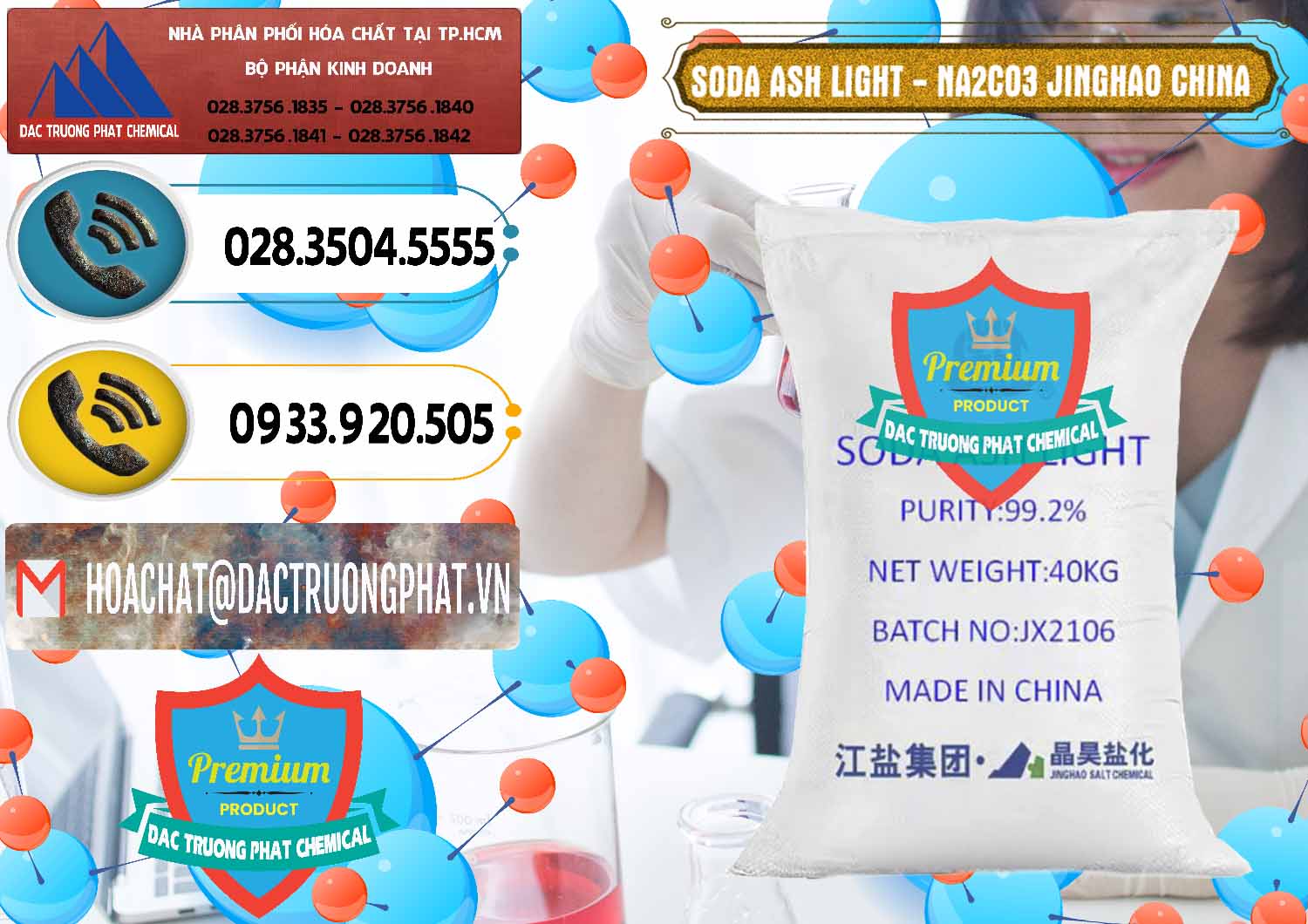 Nơi bán Soda Ash Light - NA2CO3 Jinghao Trung Quốc China - 0339 - Đơn vị nhập khẩu & cung cấp hóa chất tại TP.HCM - hoachatdetnhuom.vn