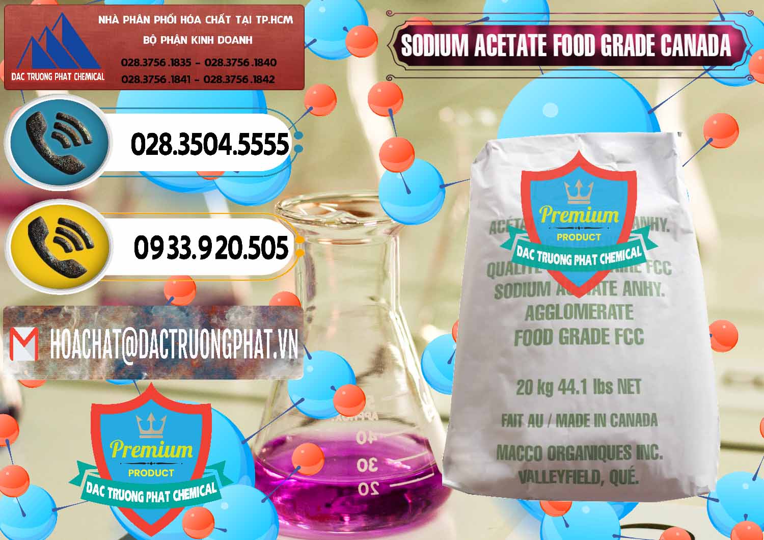 Công ty phân phối ( bán ) Sodium Acetate - Natri Acetate Food Grade Canada - 0282 - Đơn vị phân phối ( cung cấp ) hóa chất tại TP.HCM - hoachatdetnhuom.vn