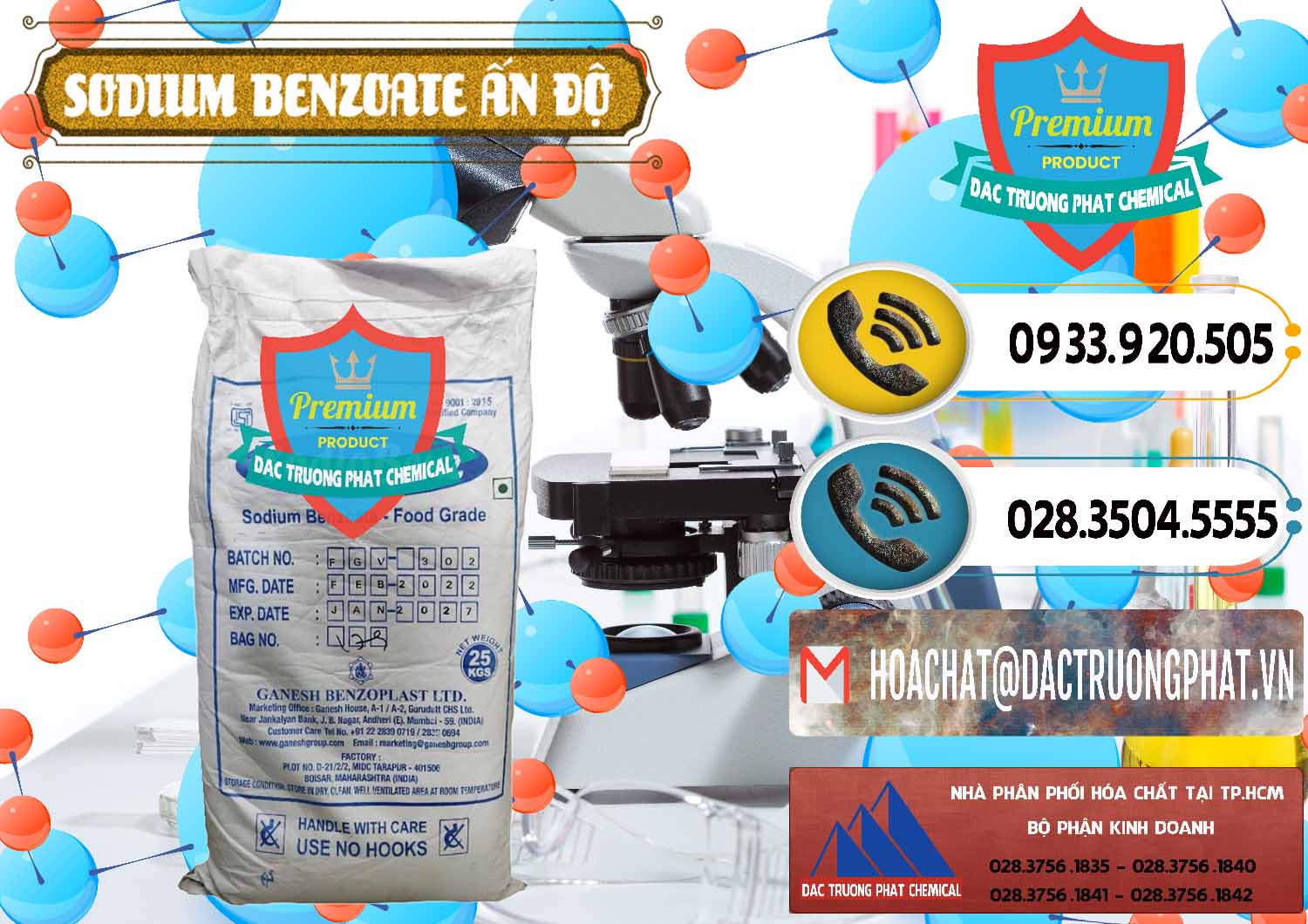 Cty chuyên cung ứng - bán Sodium Benzoate - Mốc Bột Ấn Độ India - 0361 - Chuyên phân phối ( kinh doanh ) hóa chất tại TP.HCM - hoachatdetnhuom.vn