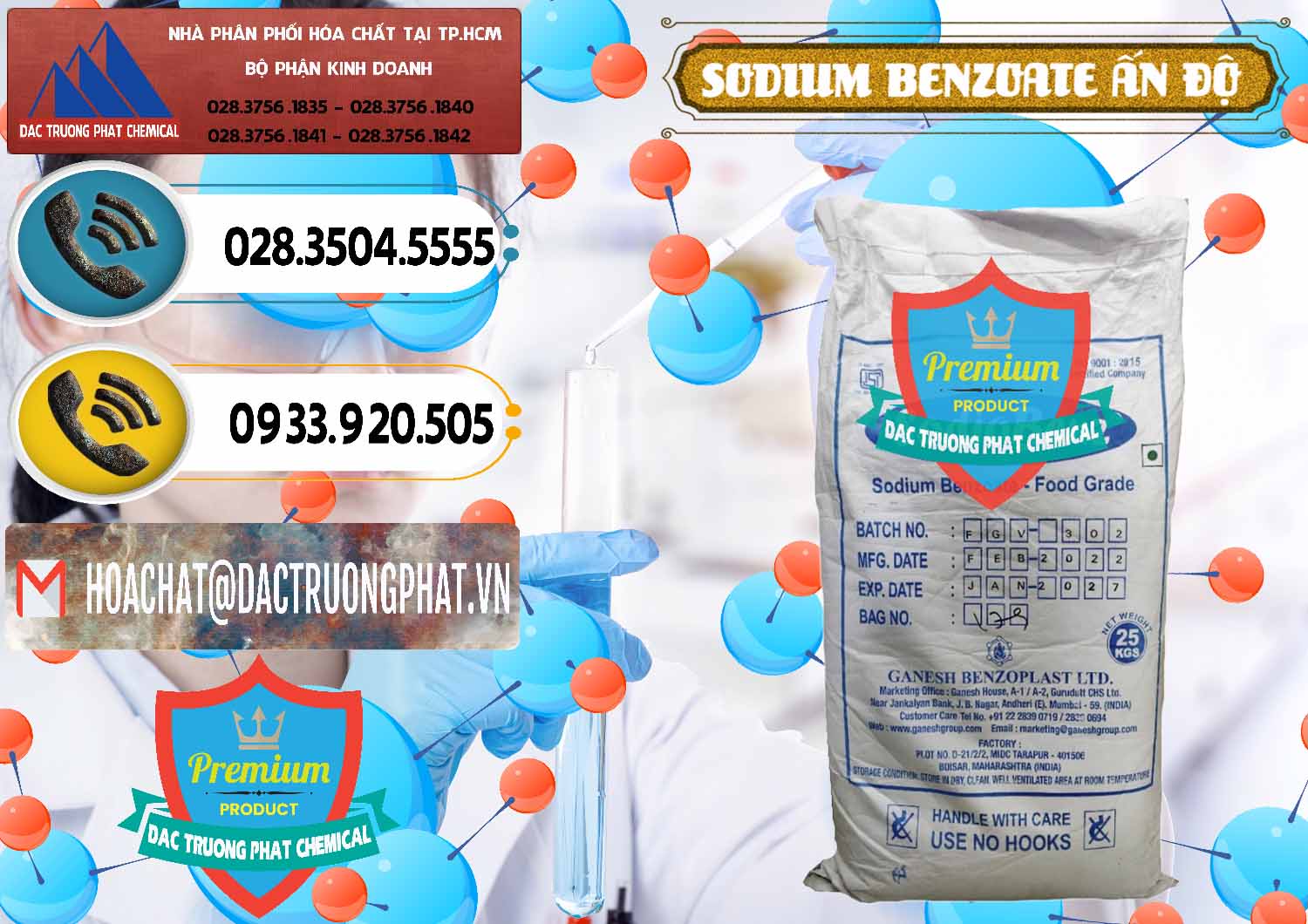 Phân phối & bán Sodium Benzoate - Mốc Bột Ấn Độ India - 0361 - Công ty chuyên bán - phân phối hóa chất tại TP.HCM - hoachatdetnhuom.vn