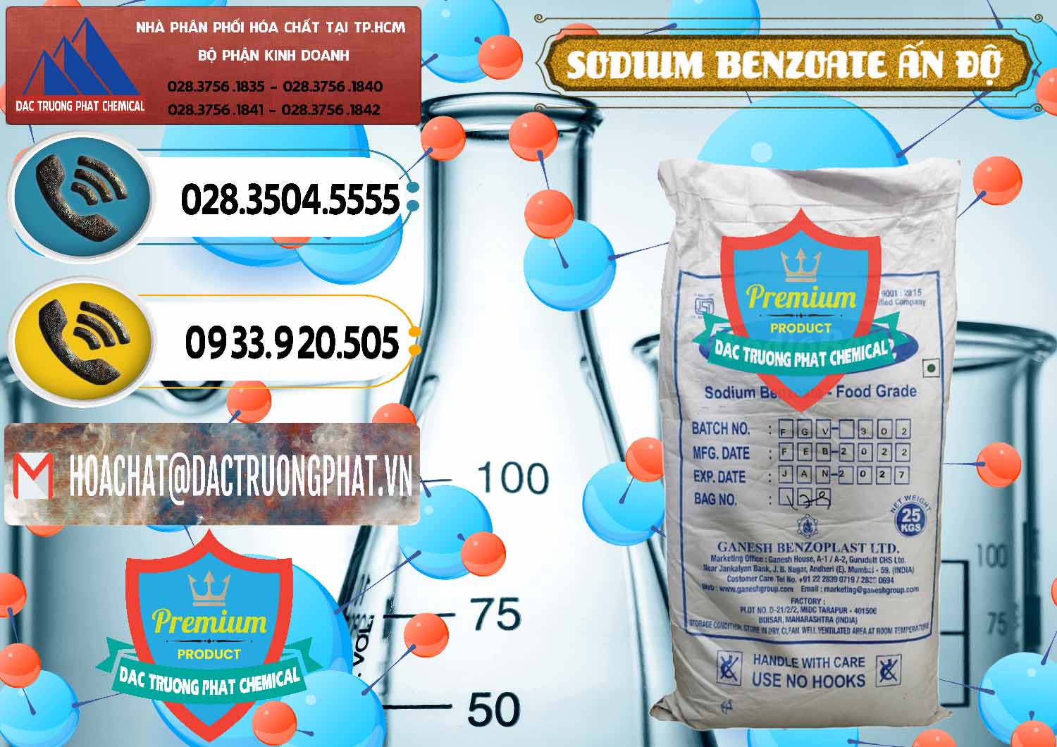 Công ty chuyên kinh doanh - bán Sodium Benzoate - Mốc Bột Ấn Độ India - 0361 - Đơn vị kinh doanh và cung cấp hóa chất tại TP.HCM - hoachatdetnhuom.vn