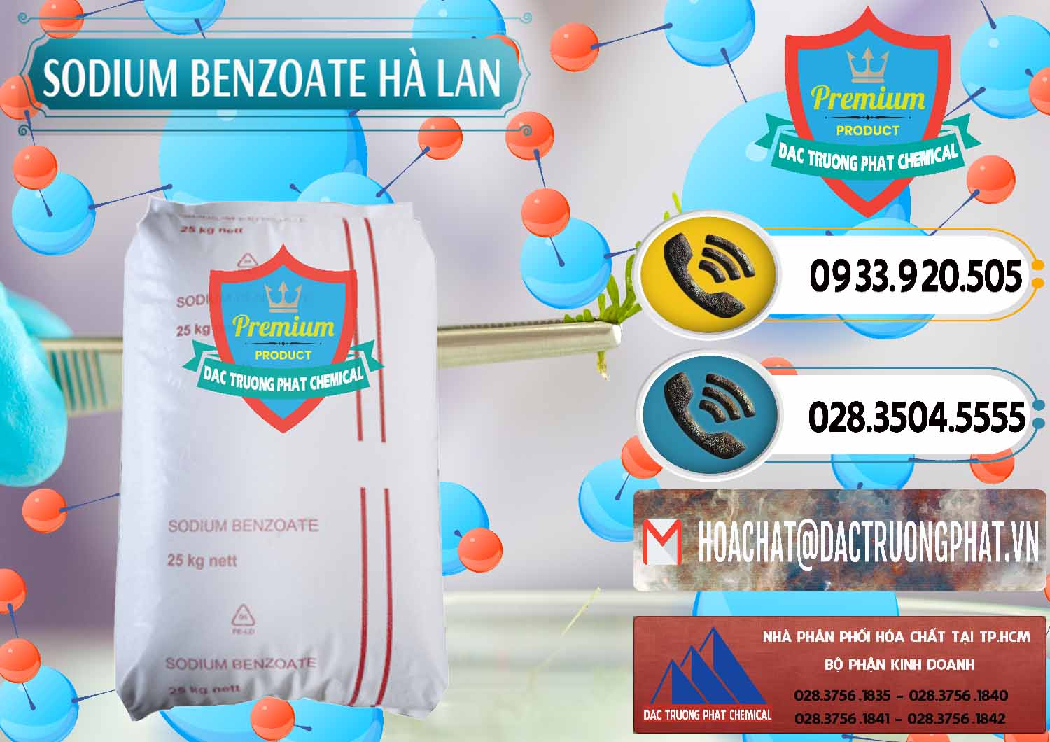 Chuyên cung ứng - bán Sodium Benzoate - Mốc Bột Chữ Cam Hà Lan Netherlands - 0360 - Đơn vị phân phối và cung cấp hóa chất tại TP.HCM - hoachatdetnhuom.vn