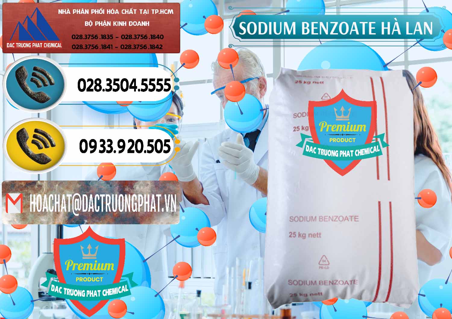Chuyên cung ứng và bán Sodium Benzoate - Mốc Bột Chữ Cam Hà Lan Netherlands - 0360 - Cty chuyên phân phối _ nhập khẩu hóa chất tại TP.HCM - hoachatdetnhuom.vn