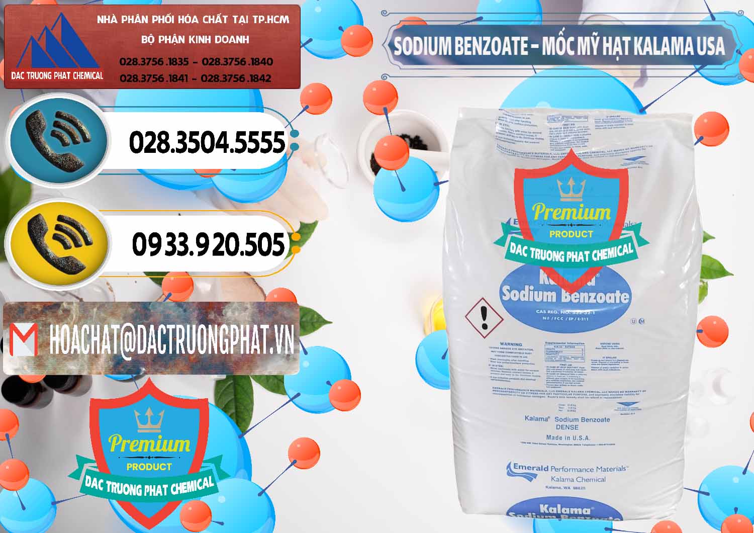 Kinh doanh và bán Sodium Benzoate - Mốc Hạt Kalama Food Grade Mỹ Usa - 0137 - Cty chuyên cung cấp & kinh doanh hóa chất tại TP.HCM - hoachatdetnhuom.vn