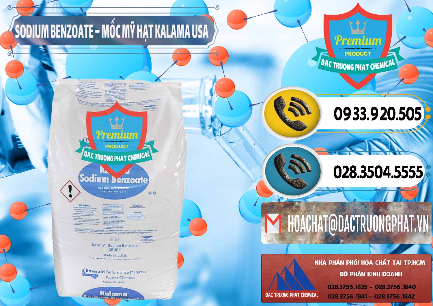 Nhà cung ứng & bán Sodium Benzoate - Mốc Hạt Kalama Food Grade Mỹ Usa - 0137 - Chuyên phân phối ( nhập khẩu ) hóa chất tại TP.HCM - hoachatdetnhuom.vn
