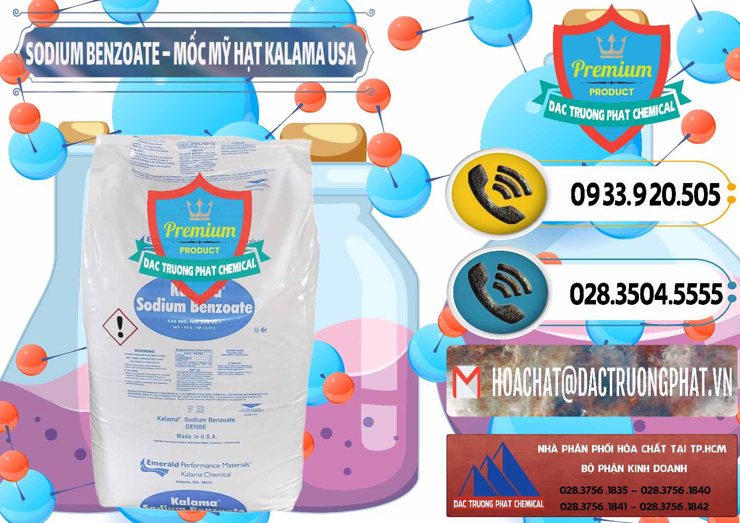 Chuyên phân phối & bán Sodium Benzoate - Mốc Hạt Kalama Food Grade Mỹ Usa - 0137 - Cty chuyên bán và phân phối hóa chất tại TP.HCM - hoachatdetnhuom.vn