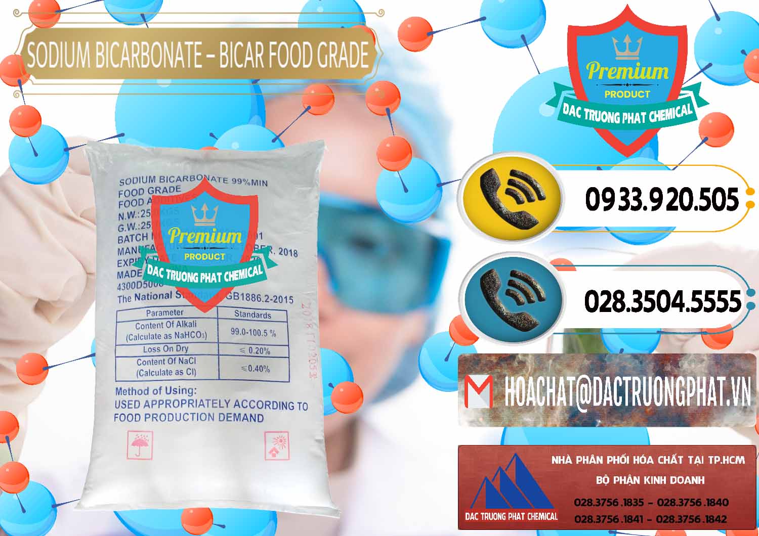 Cty chuyên bán - phân phối Sodium Bicarbonate – Bicar NaHCO3 Food Grade Trung Quốc China - 0138 - Cty cung cấp và kinh doanh hóa chất tại TP.HCM - hoachatdetnhuom.vn
