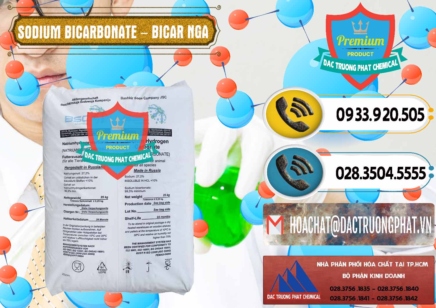 Đơn vị chuyên phân phối ( bán ) Sodium Bicarbonate – Bicar NaHCO3 Nga Russia - 0425 - Công ty phân phối & bán hóa chất tại TP.HCM - hoachatdetnhuom.vn