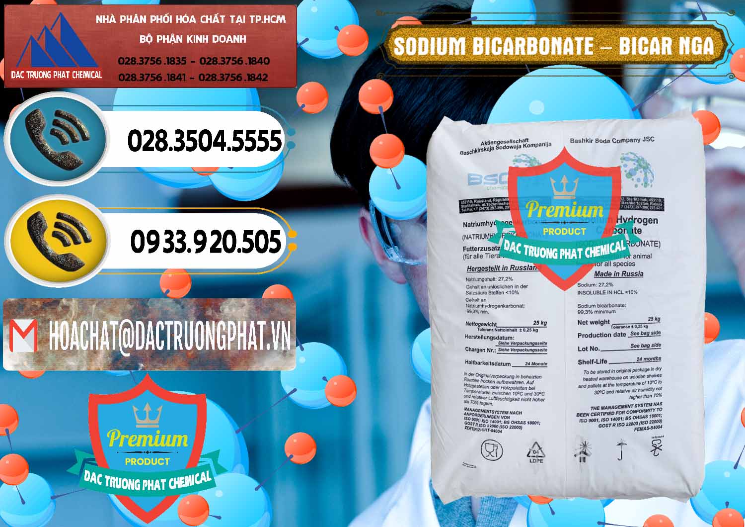 Chuyên cung cấp _ bán Sodium Bicarbonate – Bicar NaHCO3 Nga Russia - 0425 - Đơn vị cung cấp và kinh doanh hóa chất tại TP.HCM - hoachatdetnhuom.vn