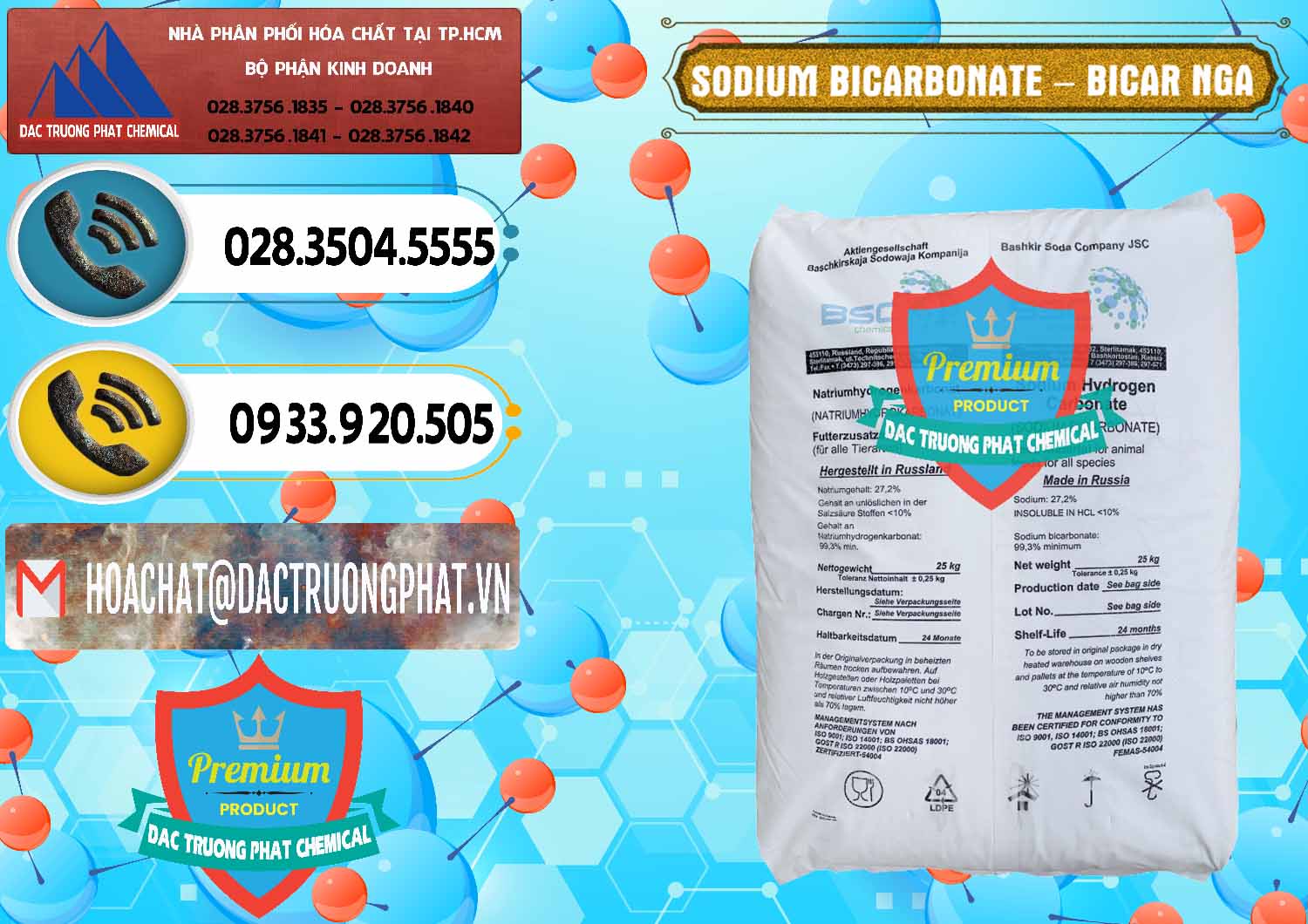 Nơi bán ( cung ứng ) Sodium Bicarbonate – Bicar NaHCO3 Nga Russia - 0425 - Chuyên cung ứng ( phân phối ) hóa chất tại TP.HCM - hoachatdetnhuom.vn