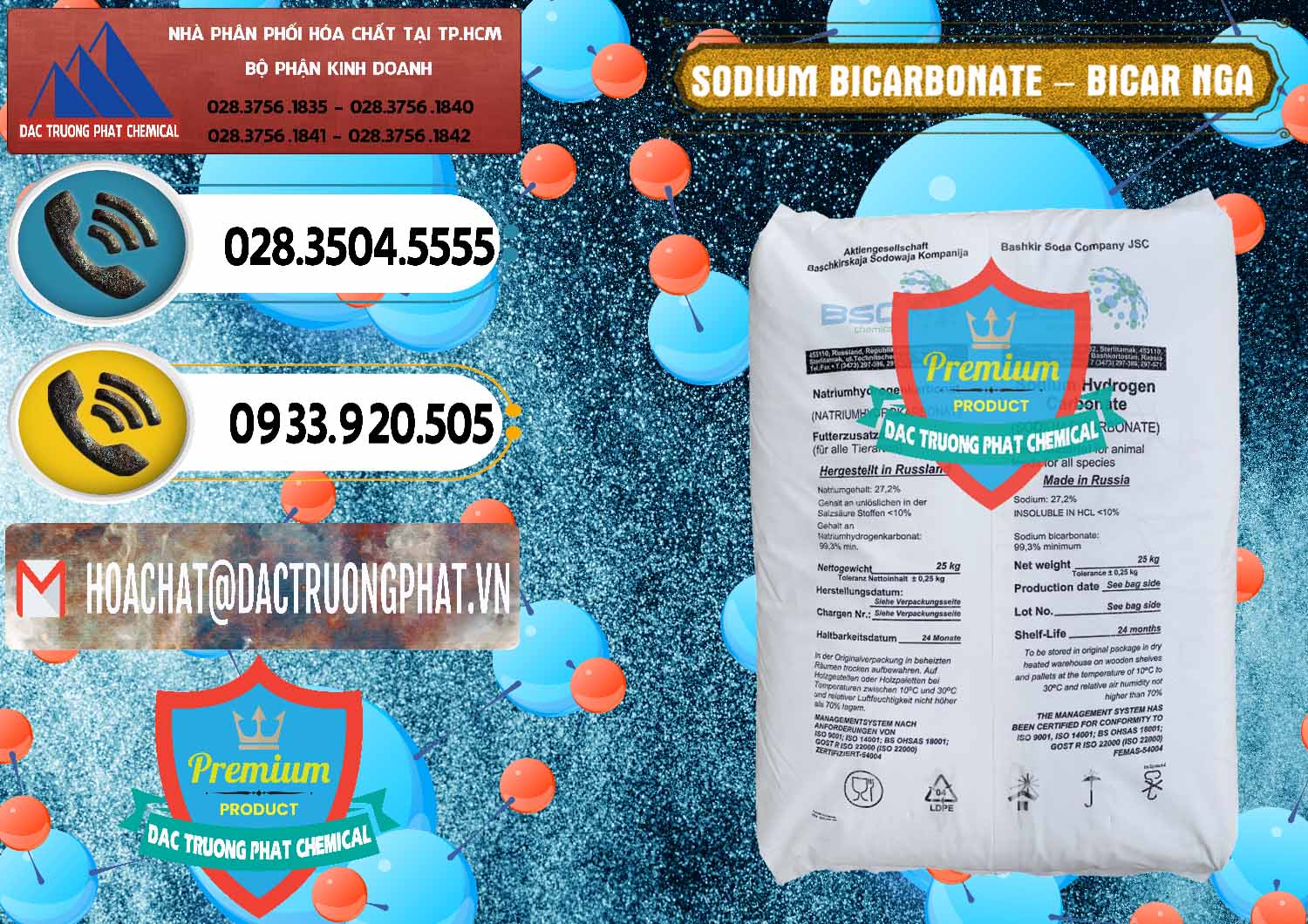 Chuyên bán & phân phối Sodium Bicarbonate – Bicar NaHCO3 Nga Russia - 0425 - Chuyên bán & phân phối hóa chất tại TP.HCM - hoachatdetnhuom.vn