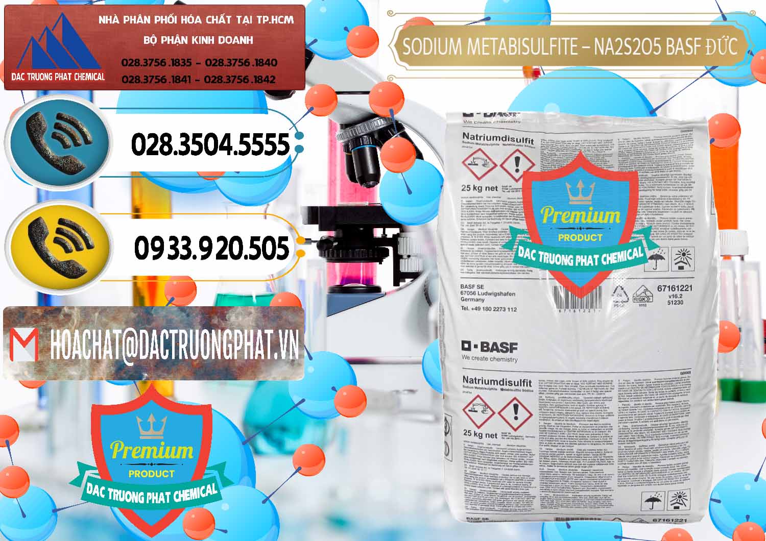 Công ty chuyên bán ( phân phối ) Sodium Metabisulfite - NA2S2O5 Food Grade BASF Đức Germany - 0143 - Nơi chuyên kinh doanh _ cung cấp hóa chất tại TP.HCM - hoachatdetnhuom.vn
