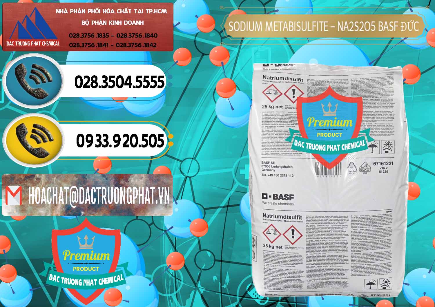 Nơi nhập khẩu - bán Sodium Metabisulfite - NA2S2O5 Food Grade BASF Đức Germany - 0143 - Cty chuyên phân phối & kinh doanh hóa chất tại TP.HCM - hoachatdetnhuom.vn