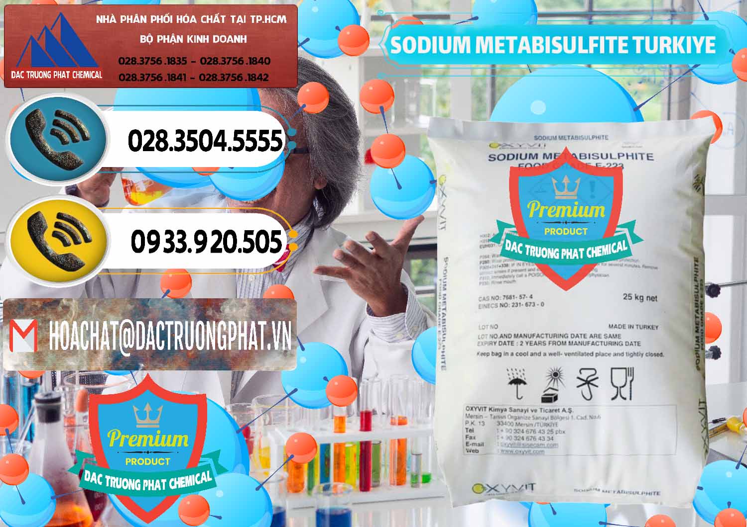 Công ty phân phối - bán Sodium Metabisulfite - NA2S2O5 Food Grade E-223 Thổ Nhĩ Kỳ Turkey - 0413 - Nơi chuyên phân phối ( nhập khẩu ) hóa chất tại TP.HCM - hoachatdetnhuom.vn