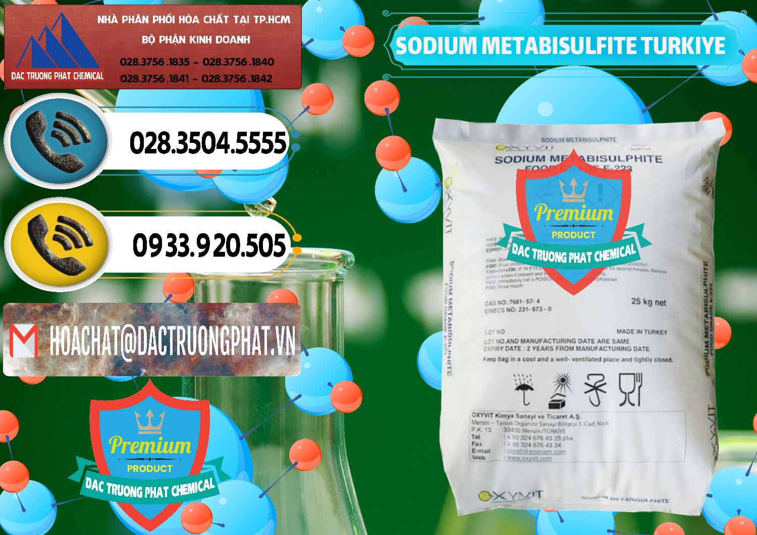 Cty phân phối ( bán ) Sodium Metabisulfite - NA2S2O5 Food Grade E-223 Thổ Nhĩ Kỳ Turkey - 0413 - Nơi chuyên kinh doanh _ phân phối hóa chất tại TP.HCM - hoachatdetnhuom.vn