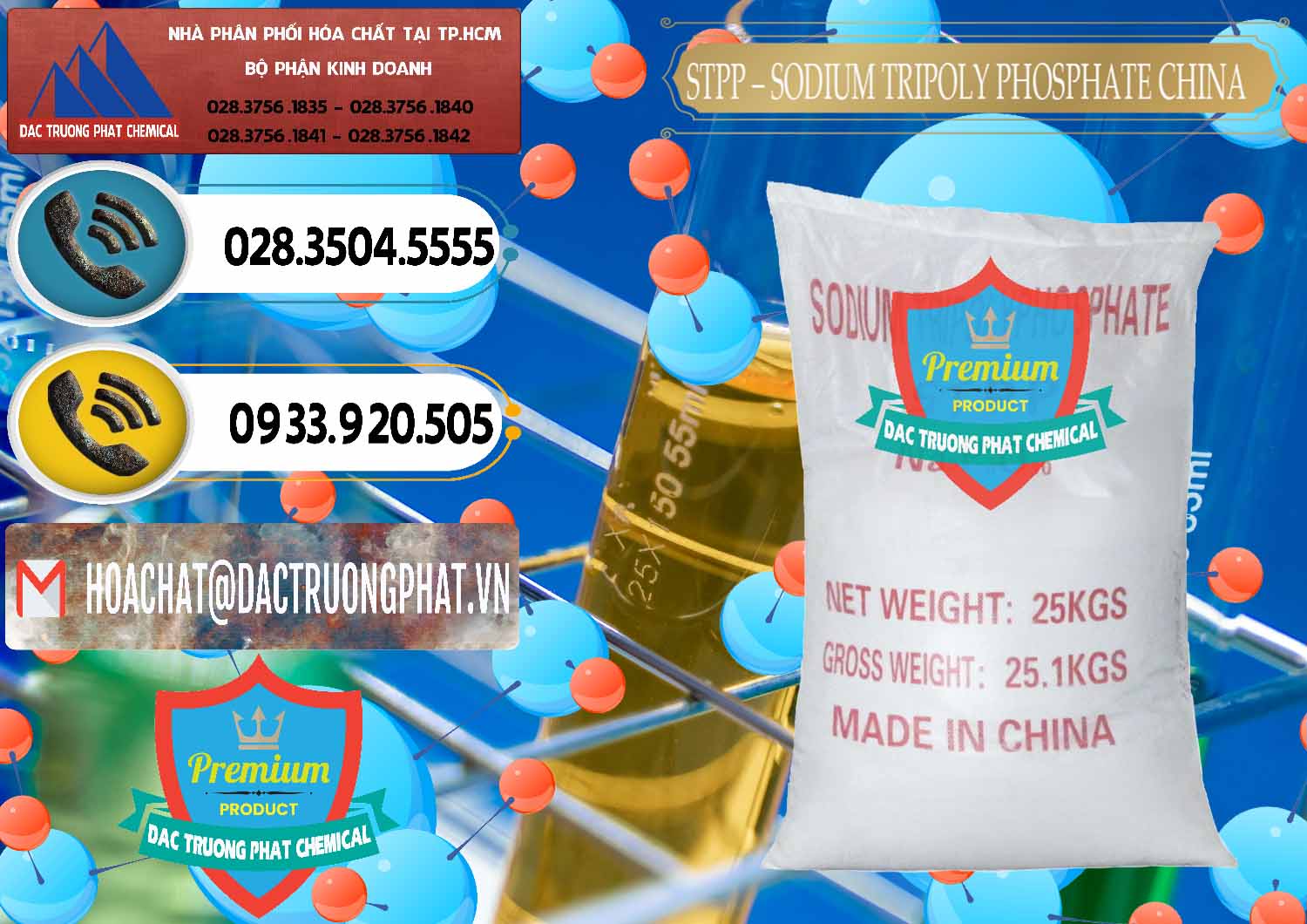 Nơi bán và phân phối Sodium Tripoly Phosphate - STPP 96% Chữ Đỏ Trung Quốc China - 0155 - Cung cấp và nhập khẩu hóa chất tại TP.HCM - hoachatdetnhuom.vn