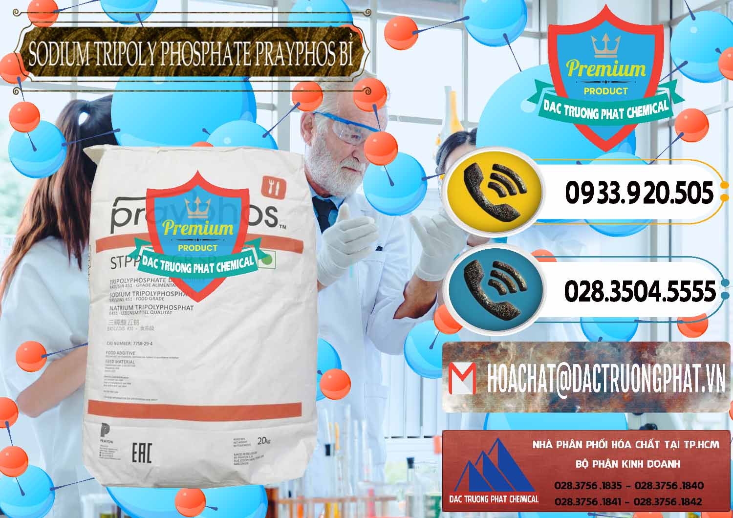 Cty bán _ cung ứng Sodium Tripoly Phosphate - STPP Prayphos Bỉ Belgium - 0444 - Đơn vị chuyên cung cấp _ nhập khẩu hóa chất tại TP.HCM - hoachatdetnhuom.vn