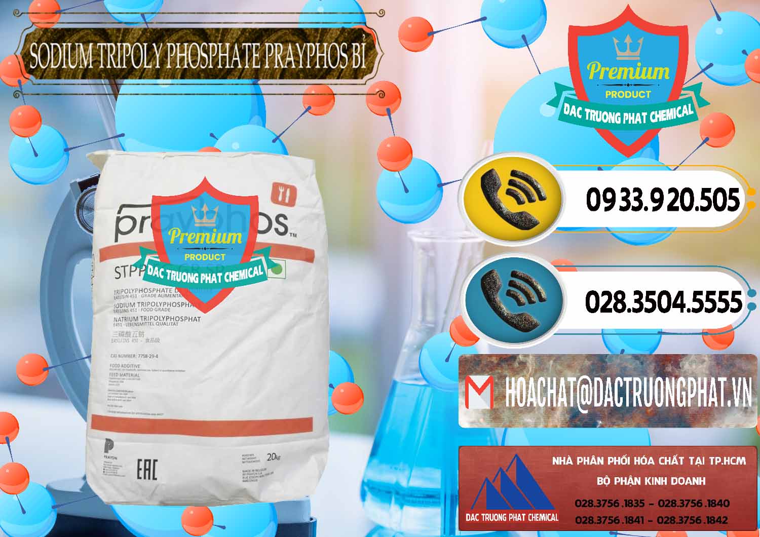 Nơi chuyên phân phối ( bán ) Sodium Tripoly Phosphate - STPP Prayphos Bỉ Belgium - 0444 - Cty phân phối _ cung cấp hóa chất tại TP.HCM - hoachatdetnhuom.vn