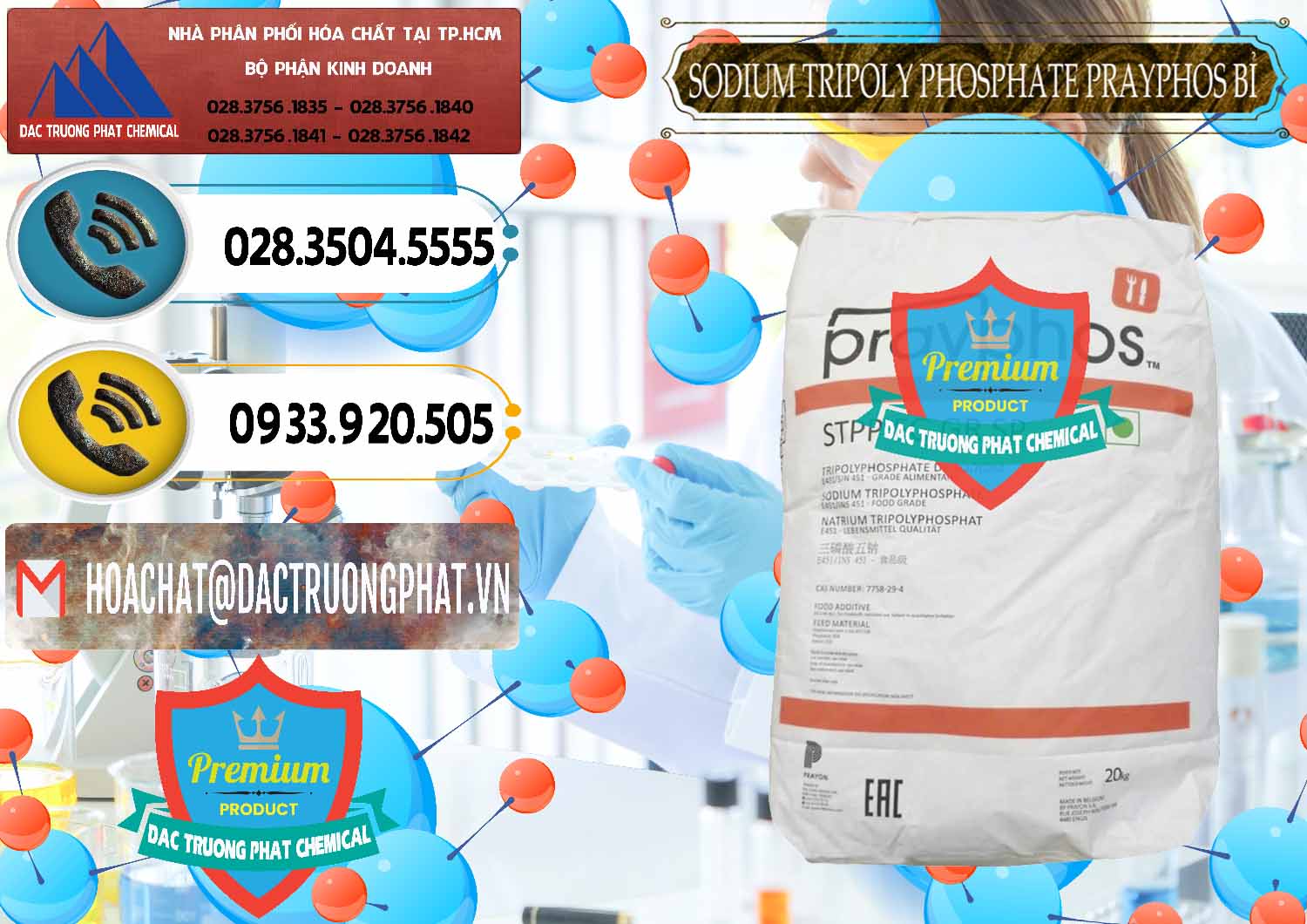 Bán & phân phối Sodium Tripoly Phosphate - STPP Prayphos Bỉ Belgium - 0444 - Cty chuyên cung cấp ( nhập khẩu ) hóa chất tại TP.HCM - hoachatdetnhuom.vn