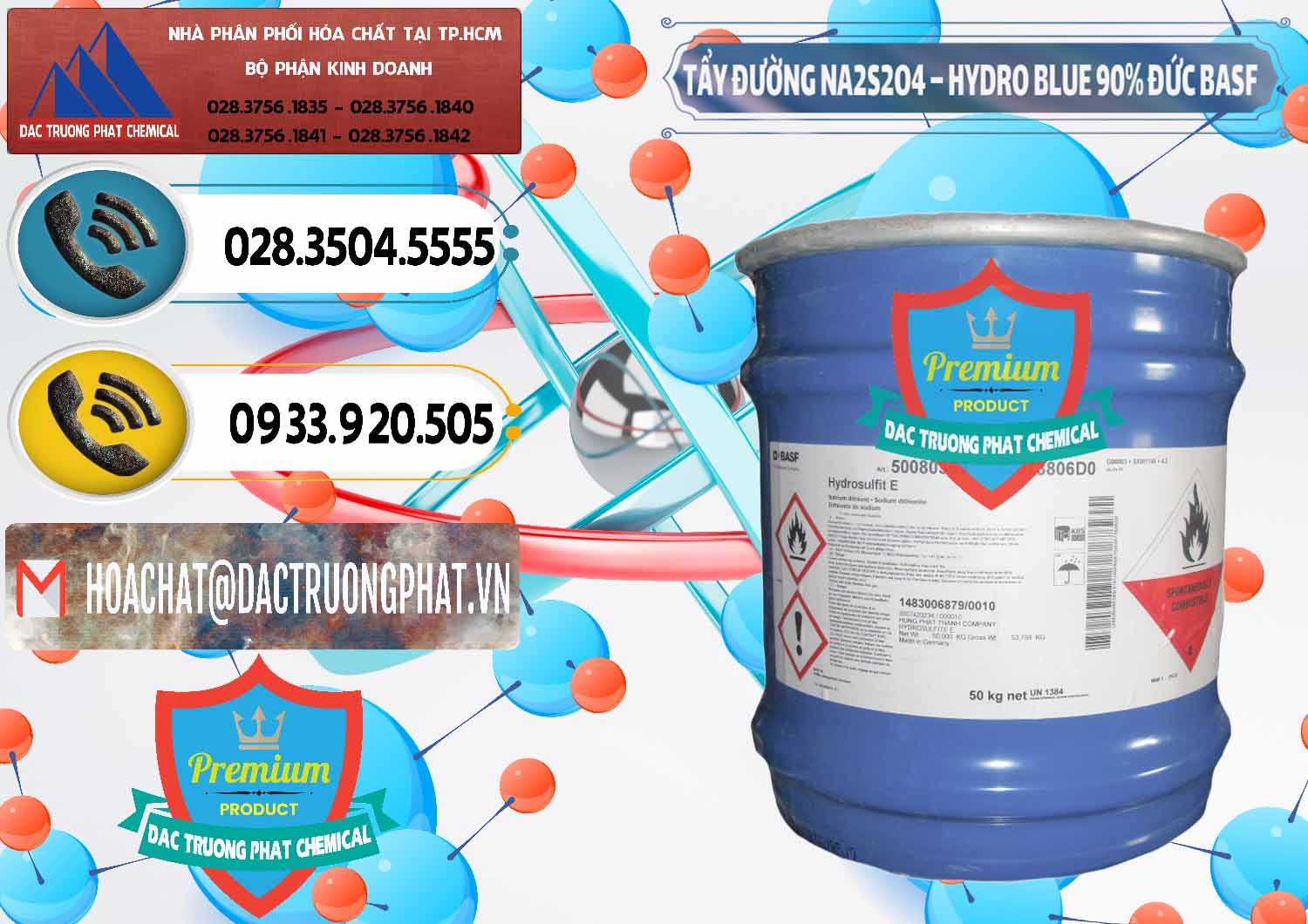 Nơi cung cấp ( bán ) Tẩy Đường NA2S2O4 – Hydro Blue 90% Thùng Lùn BASF Đức Germany - 0157 - Nơi chuyên cung cấp & kinh doanh hóa chất tại TP.HCM - hoachatdetnhuom.vn