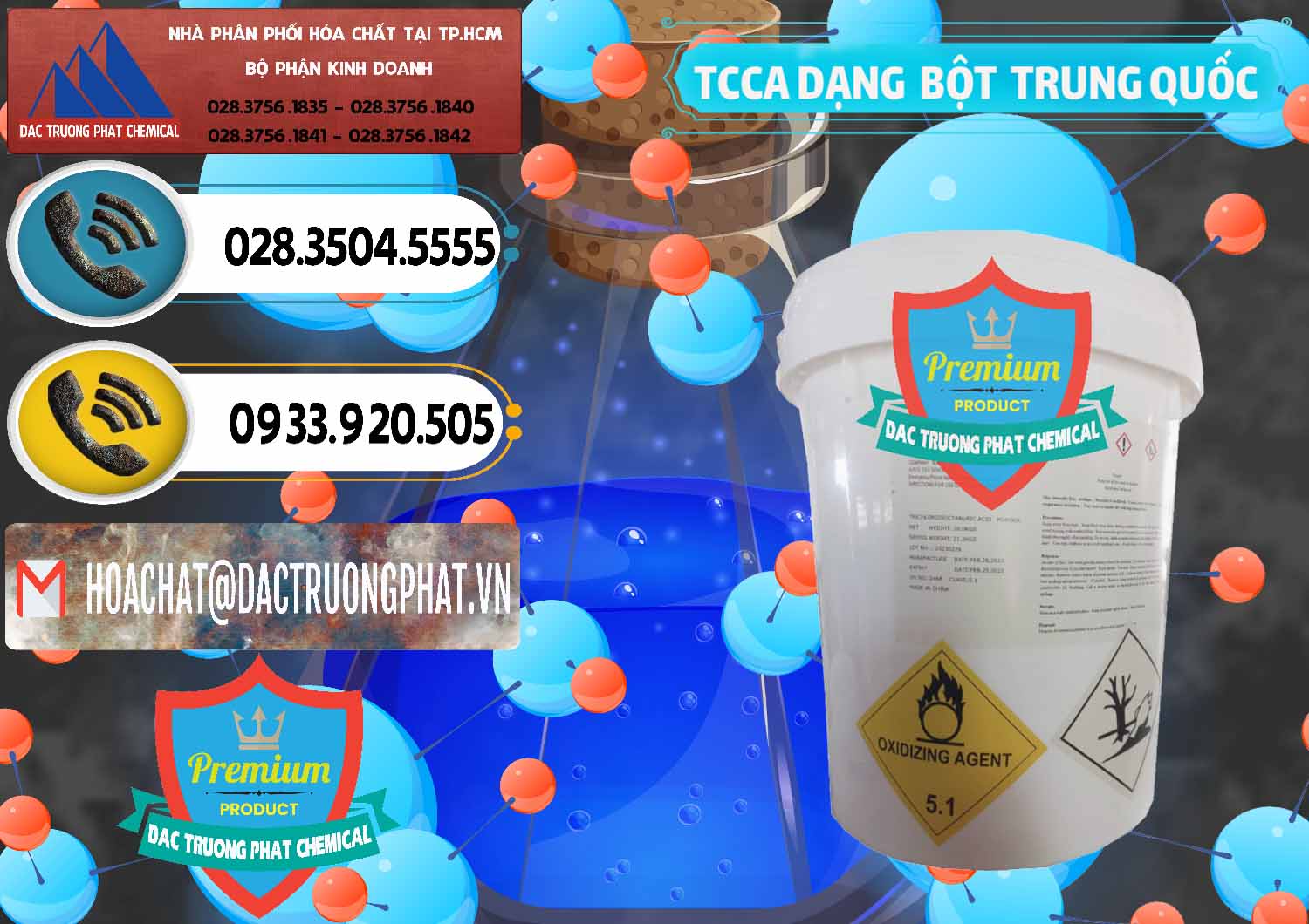Nơi chuyên bán - cung ứng TCCA - Acid Trichloroisocyanuric Dạng Bột Thùng 20kg Trung Quốc China - 0386 - Nơi phân phối & cung cấp hóa chất tại TP.HCM - hoachatdetnhuom.vn