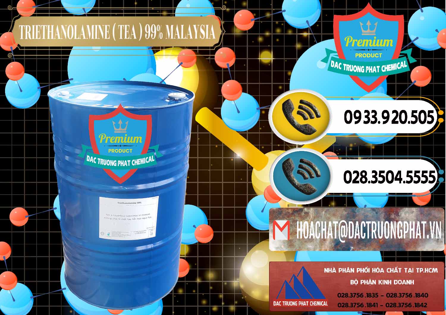 Cty phân phối ( bán ) TEA - Triethanolamine 99% Mã Lai Malaysia - 0323 - Chuyên bán & cung cấp hóa chất tại TP.HCM - hoachatdetnhuom.vn
